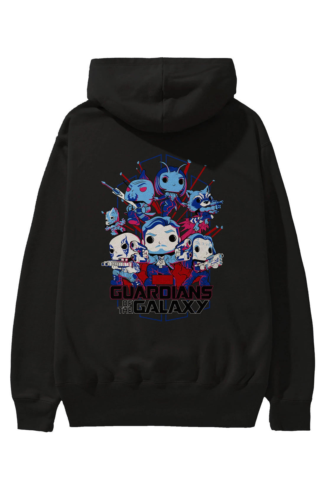 Guardians of the Galaxy Arka Baskılı Hoodie Oversize Kapüşonlu Sweatshirt Erkek Kadın Unisex