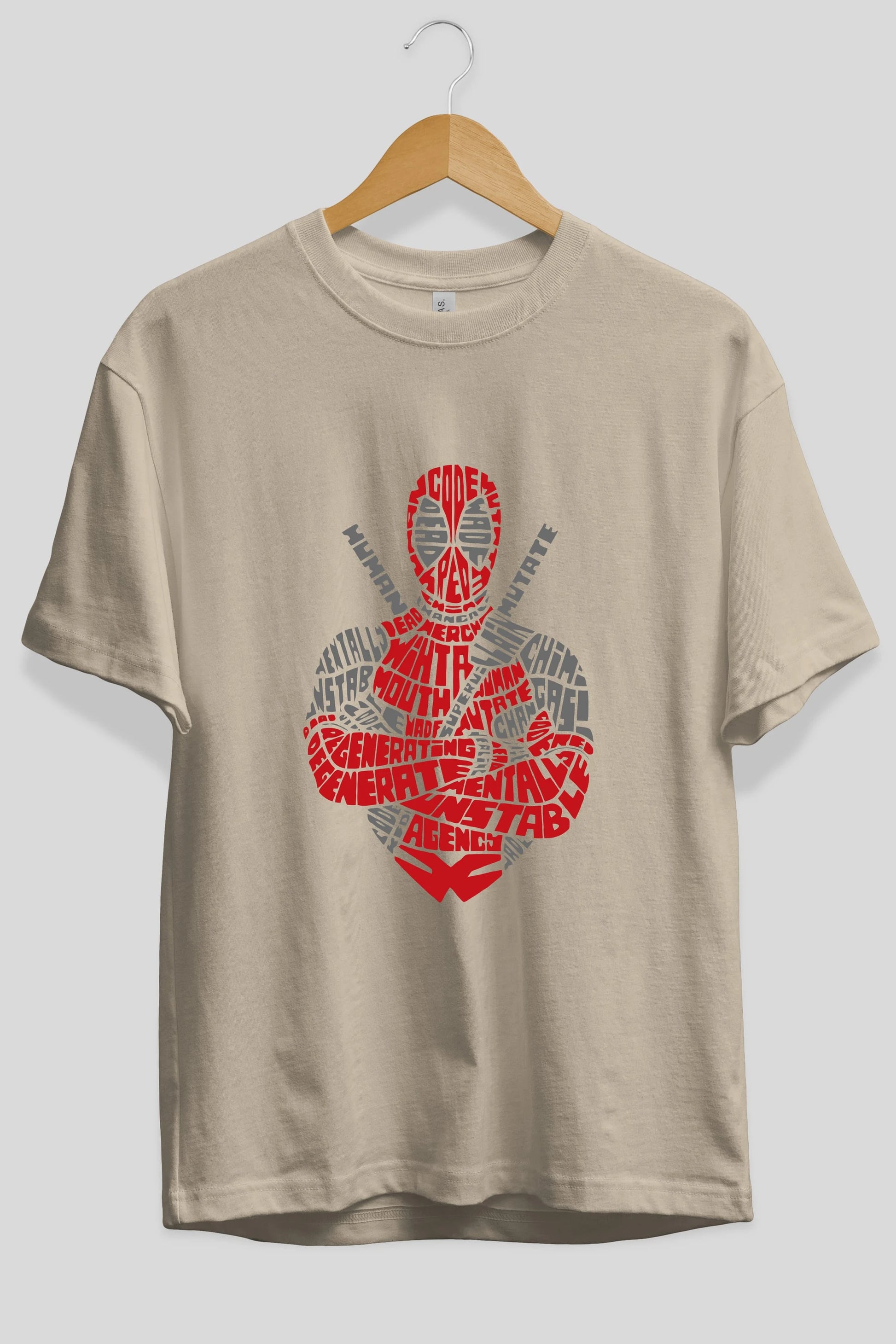 Deadpool (16) Ön Baskılı Oversize t-shirt Erkek Kadın Unisex %100 Pamuk Bisiklet Yaka tişort