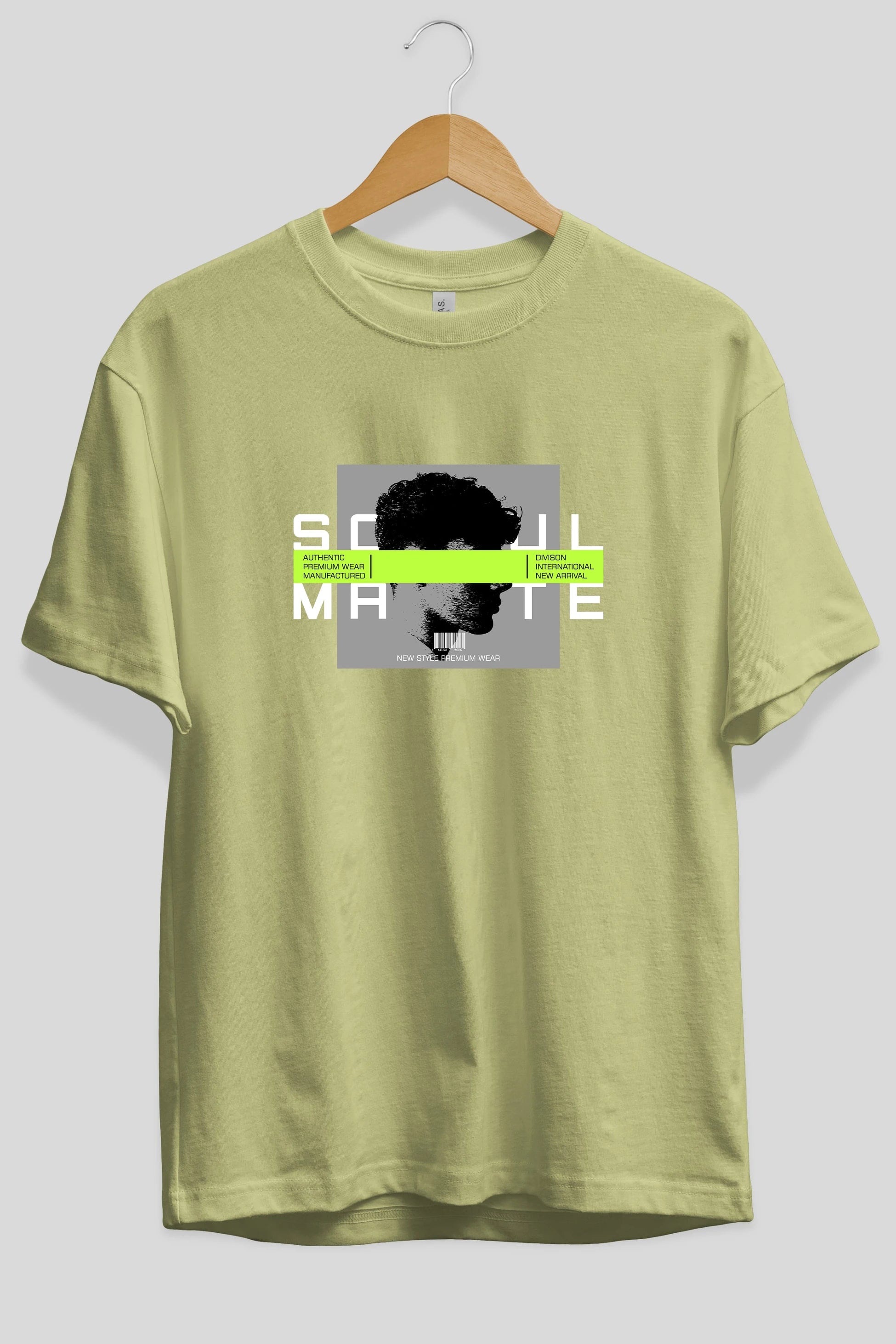 Soul Mate Ön Baskılı Oversize t-shirt Erkek Kadın Unisex