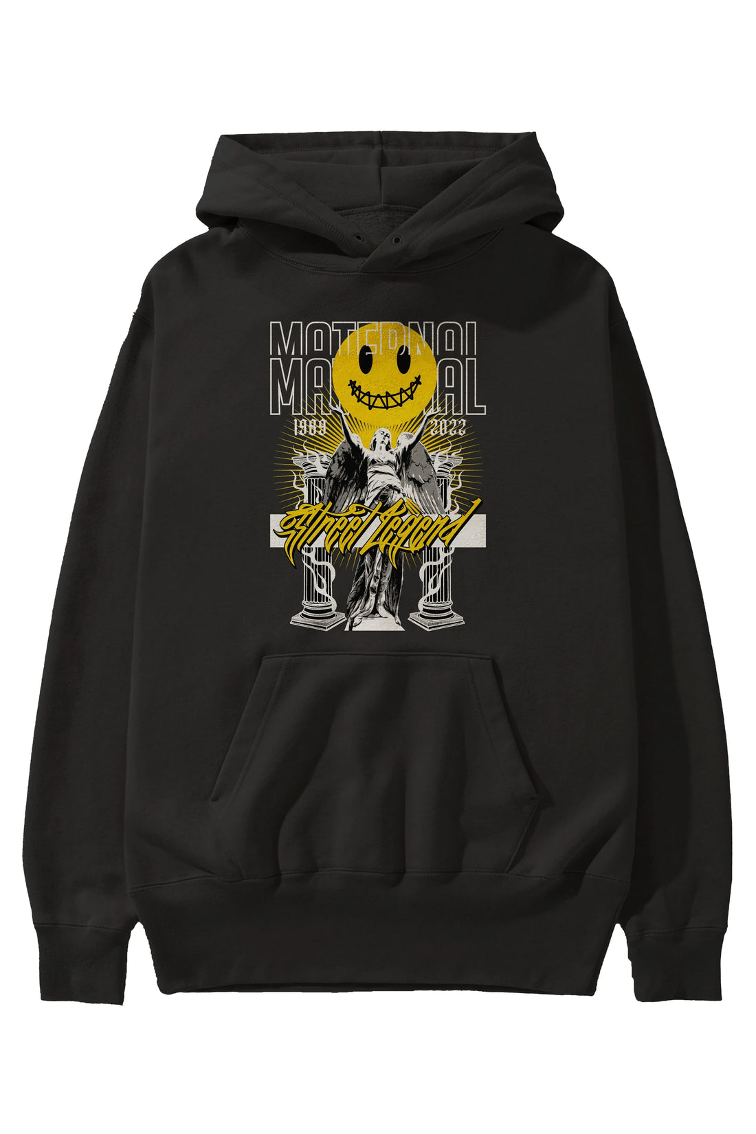 Maternal Street Legend Ön Baskılı Hoodie Oversize Kapüşonlu Sweatshirt Erkek Kadın Unisex