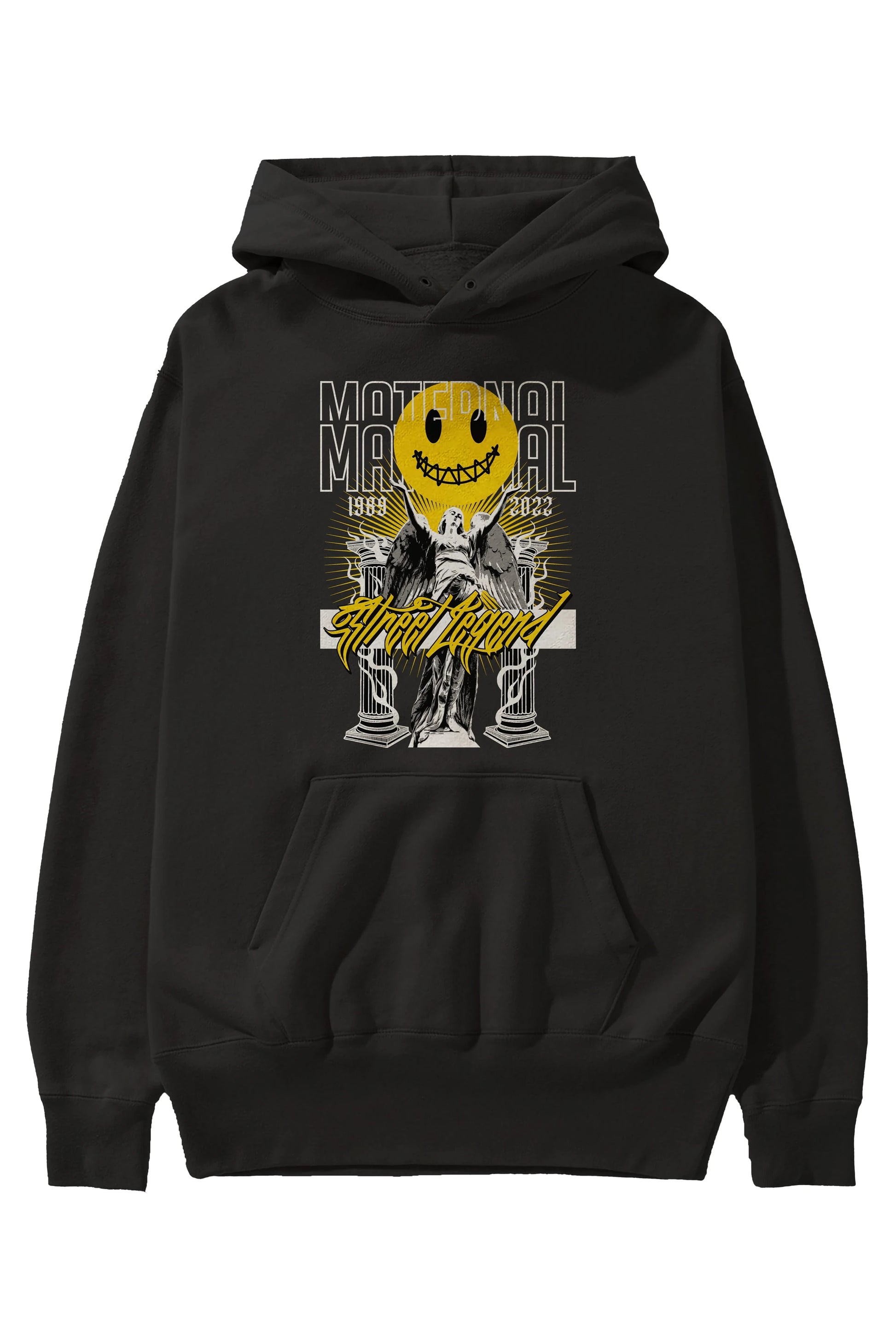 Maternal Street Legend Ön Baskılı Hoodie Oversize Kapüşonlu Sweatshirt Erkek Kadın Unisex