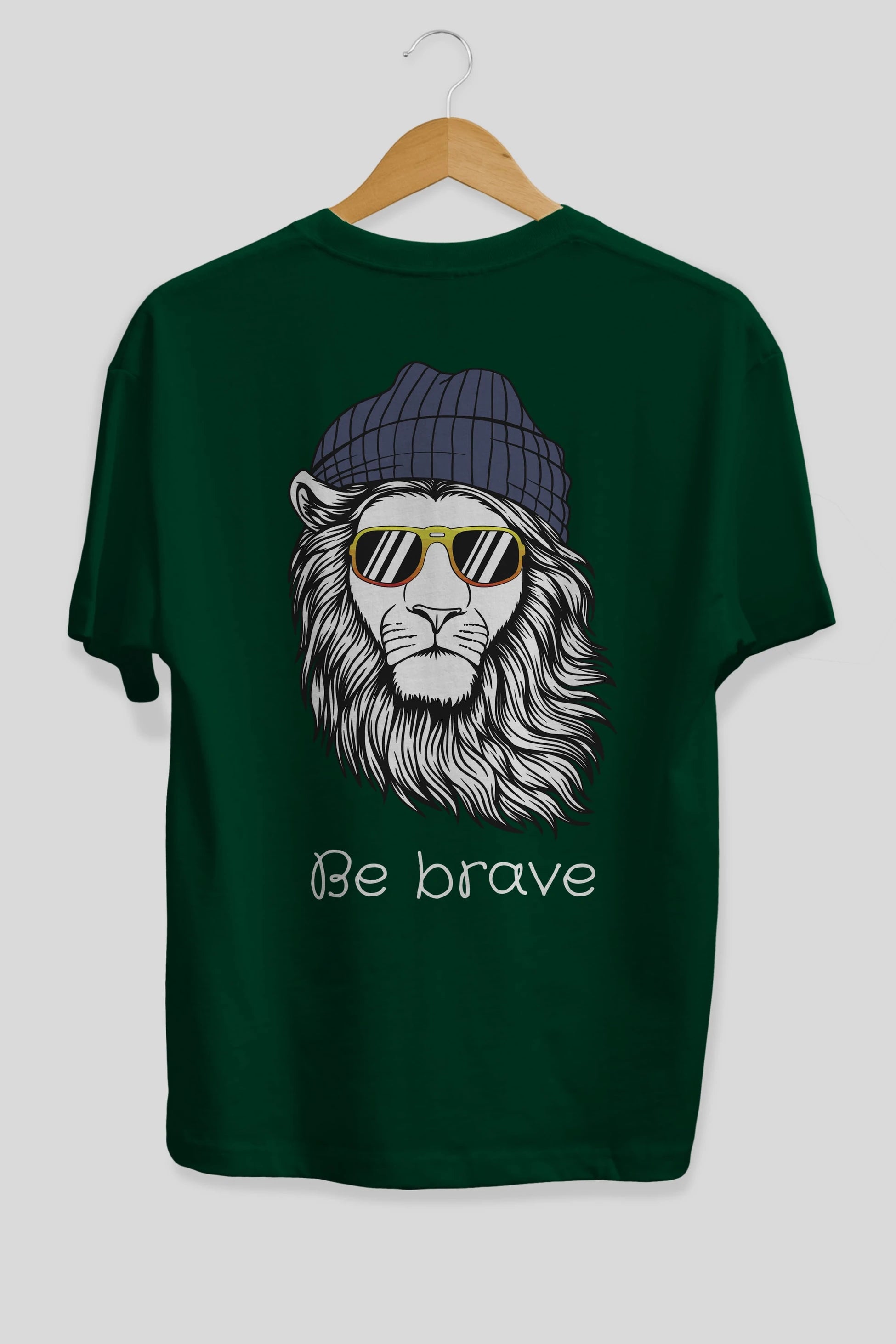 Be Brave Arka Baskılı Oversize t-shirt Erkek Kadın Unisex