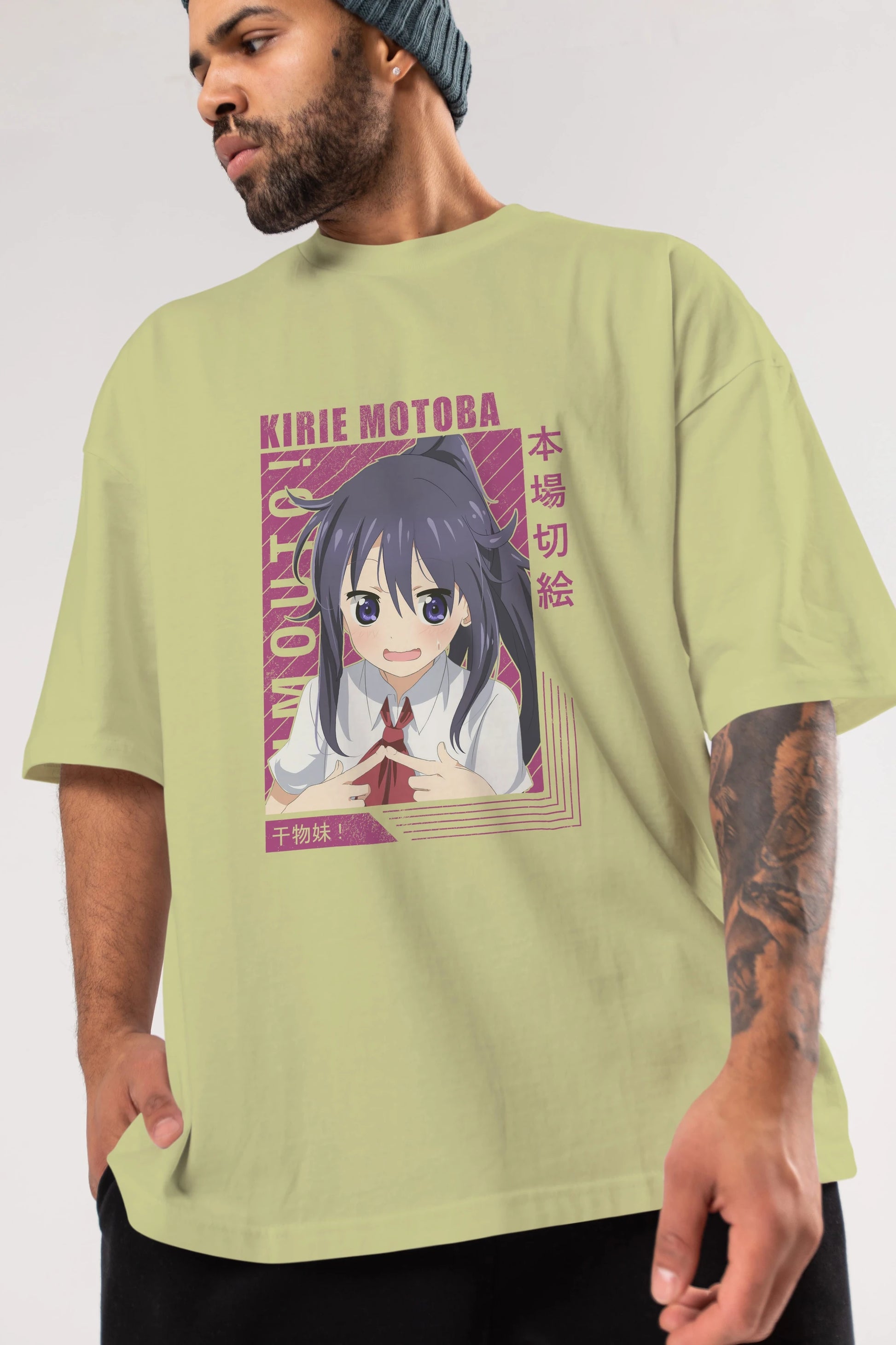 Kirie Motoba 4 Anime Ön Baskılı Oversize t-shirt %100 pamuk Erkek Kadın Unisex