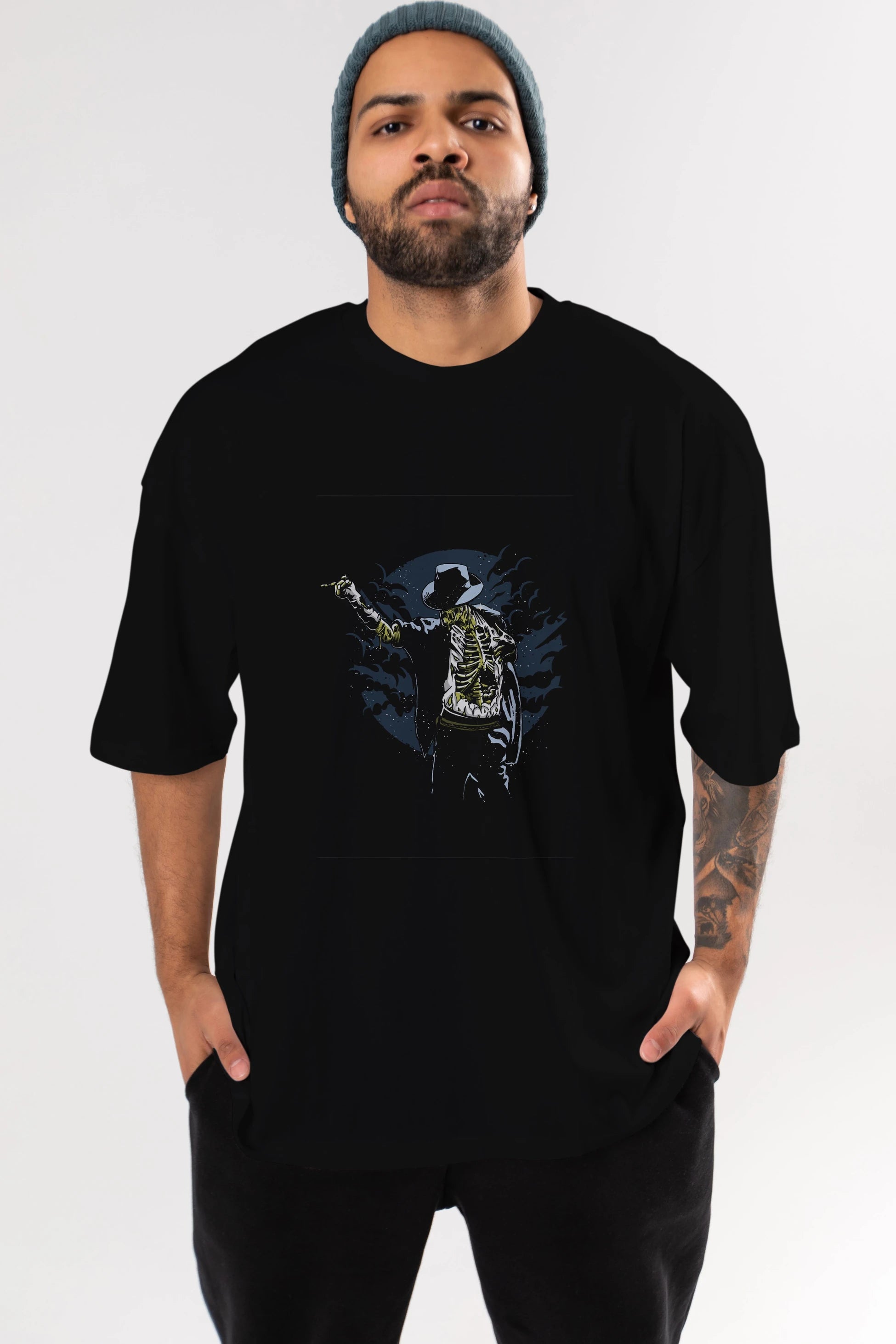 Zombie Pop Ön Baskılı Oversize t-shirt Erkek Kadın Unisex %100 Pamuk tişort