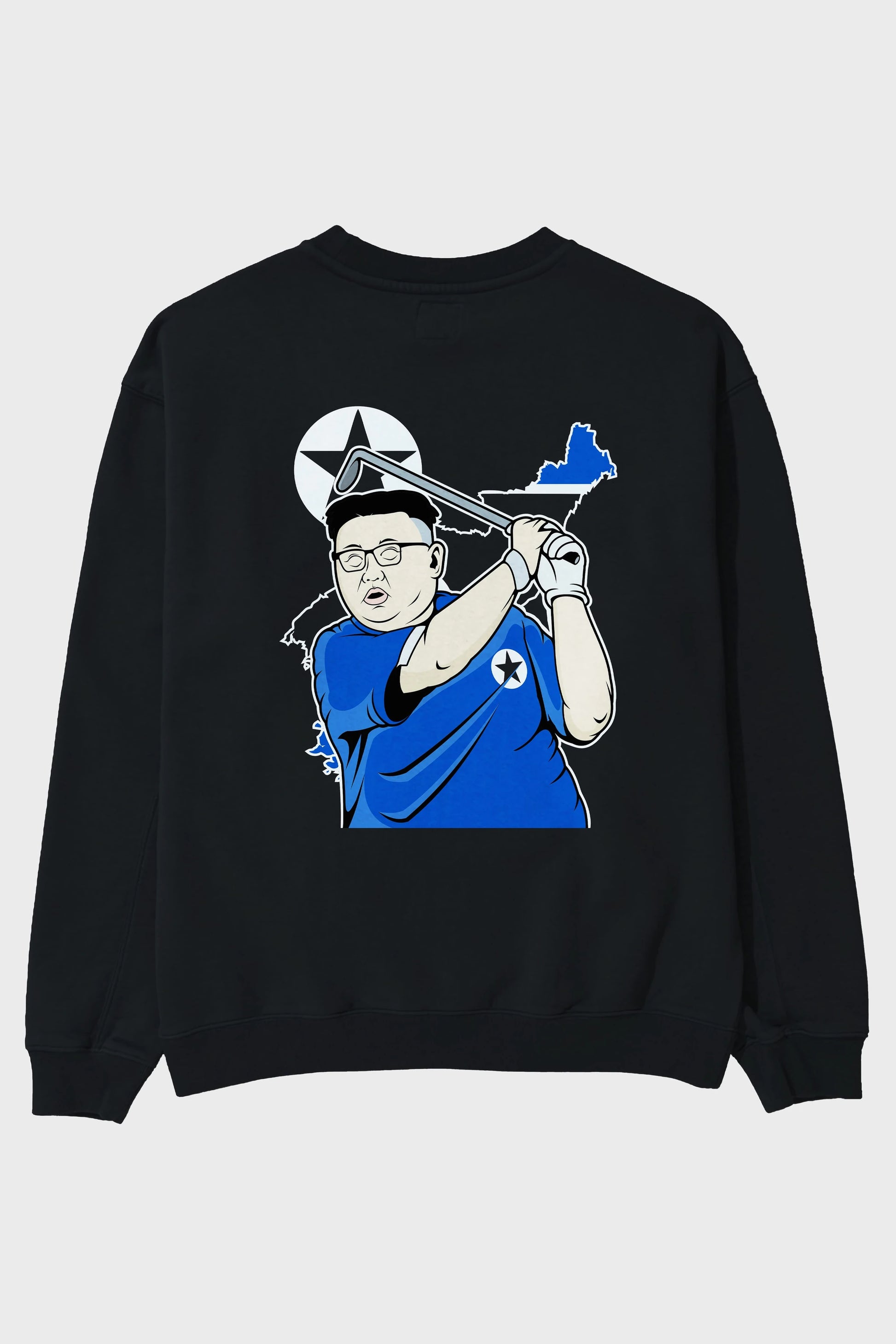 Kim Golf Arka Baskılı Oversize Sweatshirt Erkek Kadın Unisex