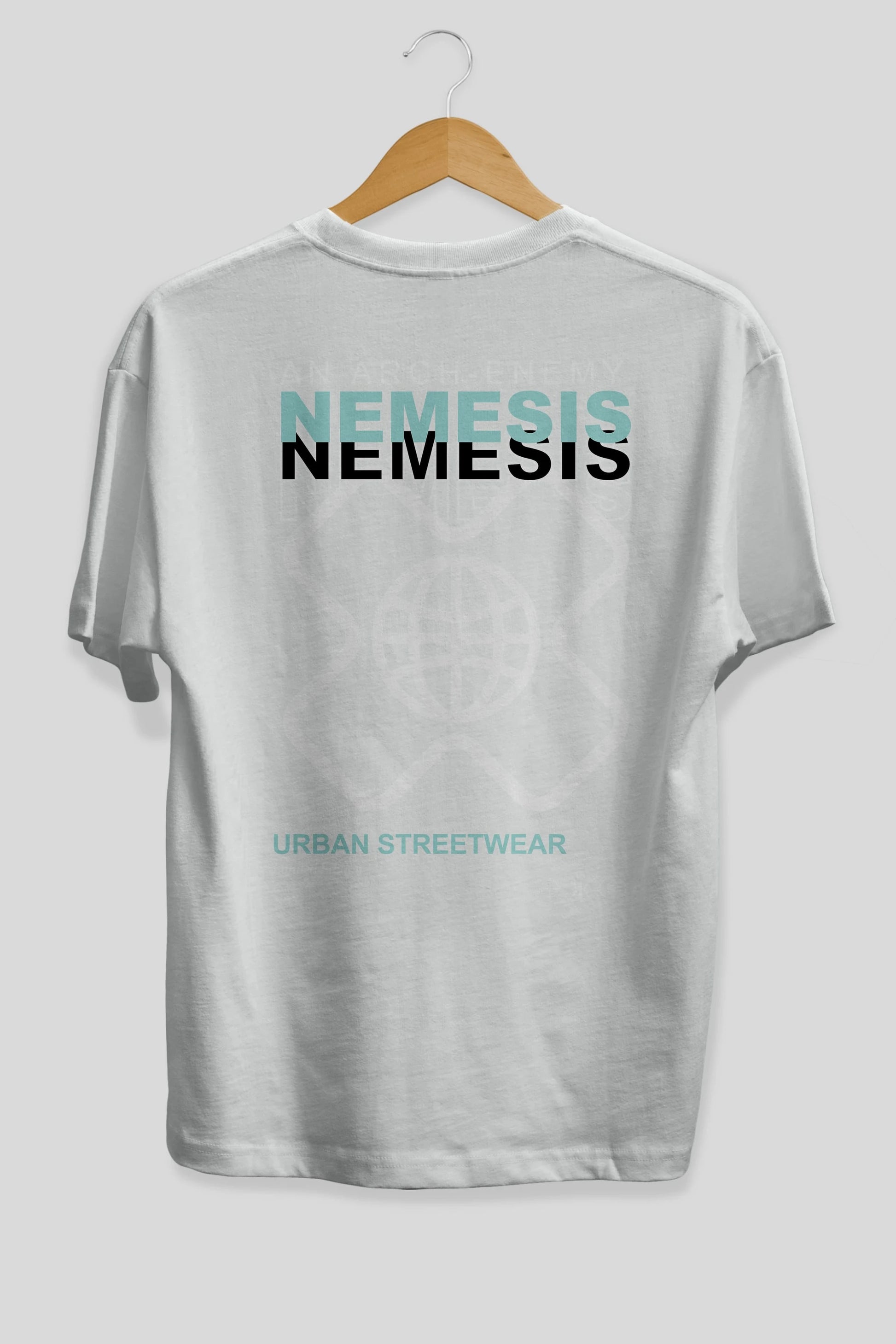 Nemesis Urban Arka Baskılı Oversize t-shirt Erkek Kadın Unisex
