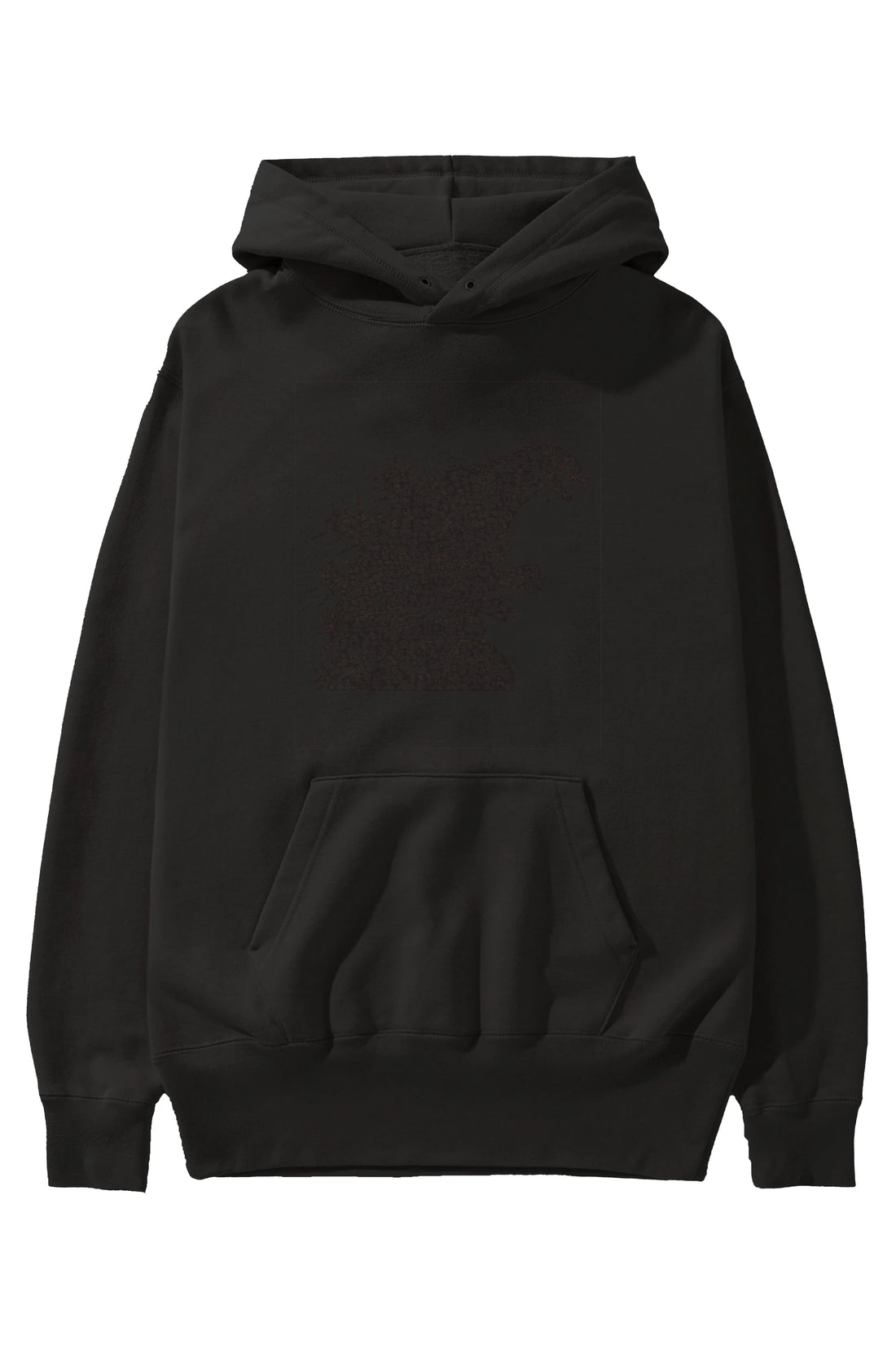 Godzilla Ön Baskılı Hoodie Oversize Kapüşonlu Sweatshirt Erkek Kadın Unisex
