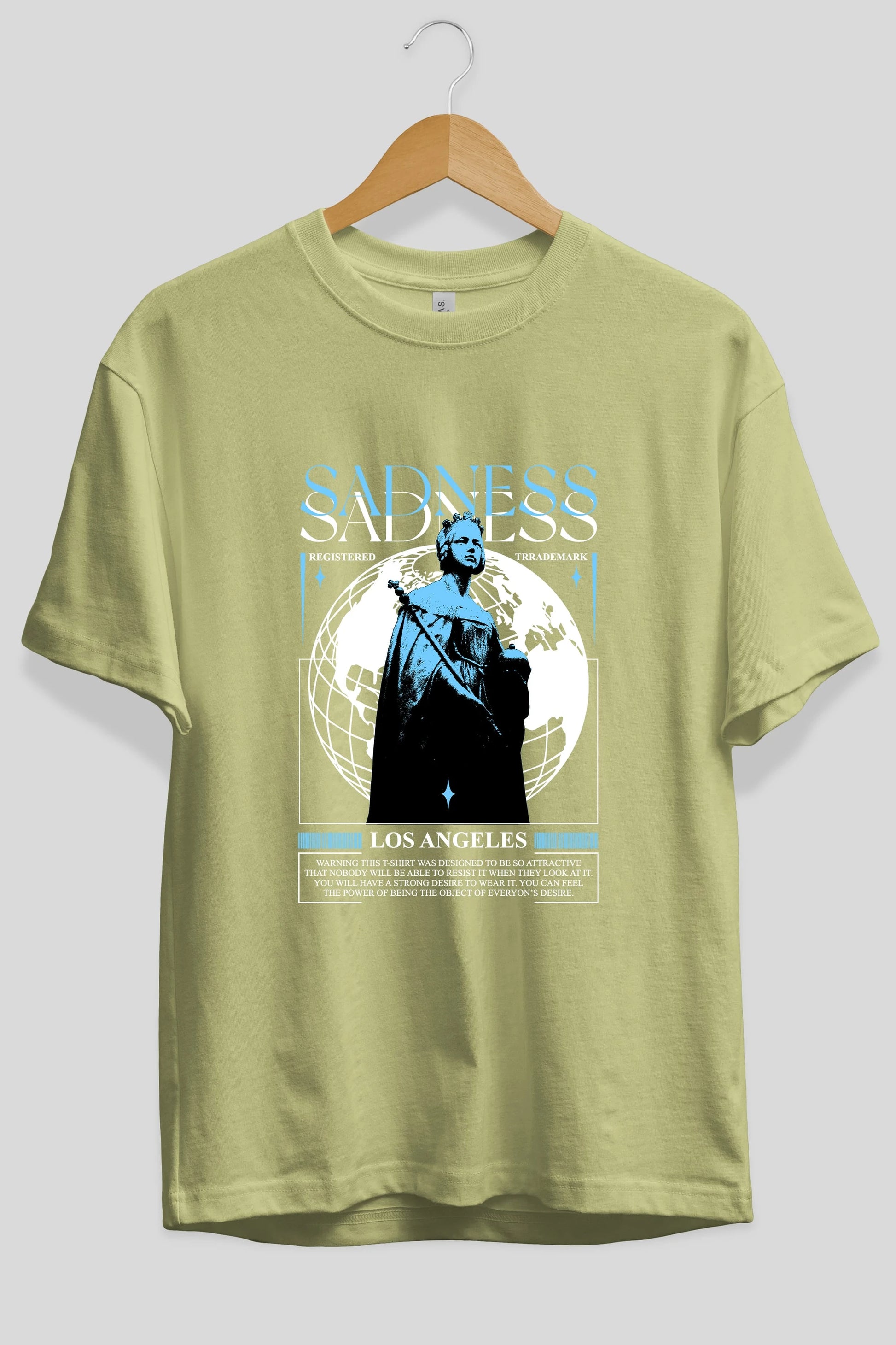 Sadness Los Angeles Ön Baskılı Oversize t-shirt Erkek Kadın Unisex
