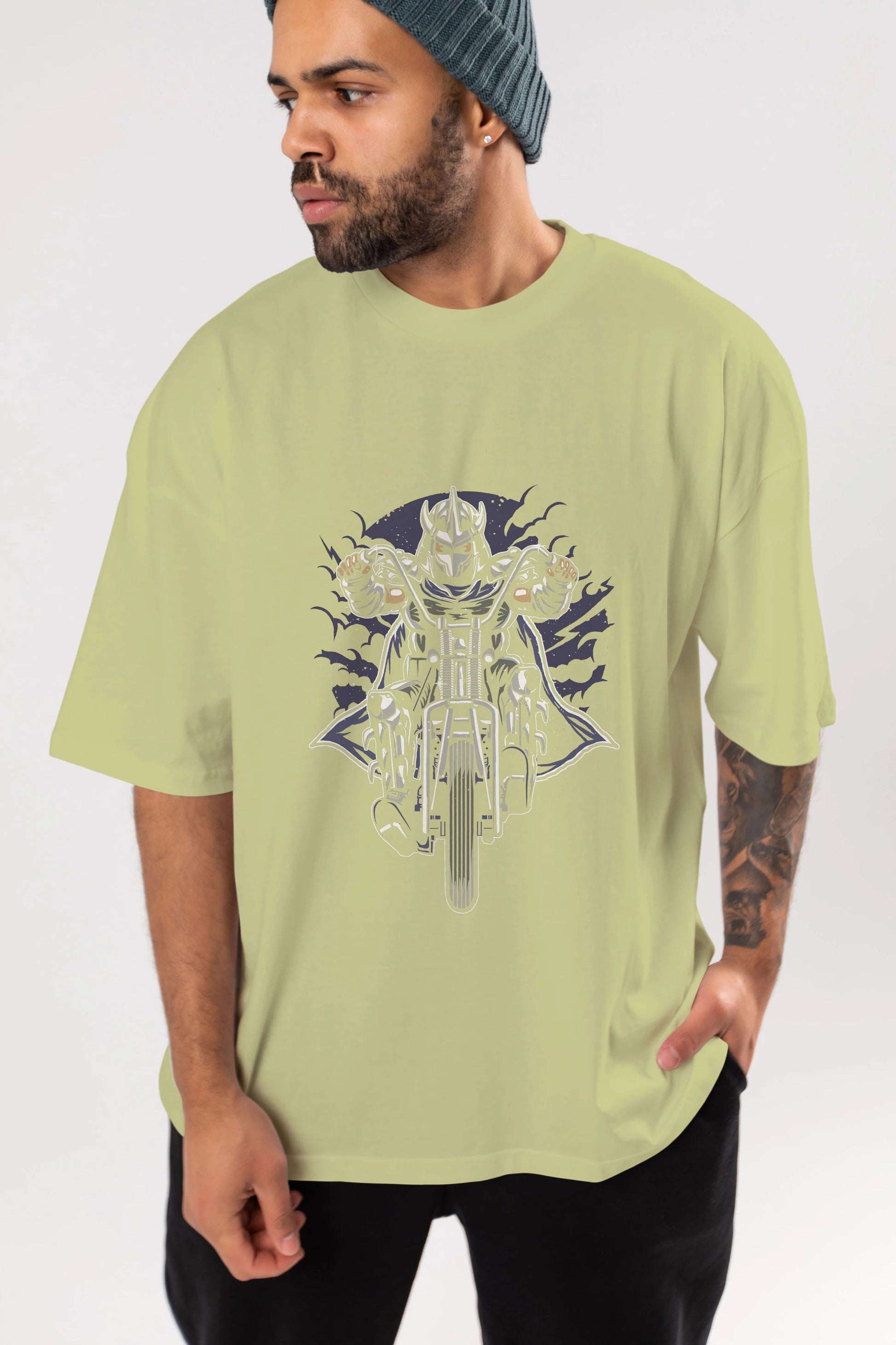 Shred Chopper Ön Baskılı Oversize t-shirt Erkek Kadın Unisex %100 Pamuk tişort
