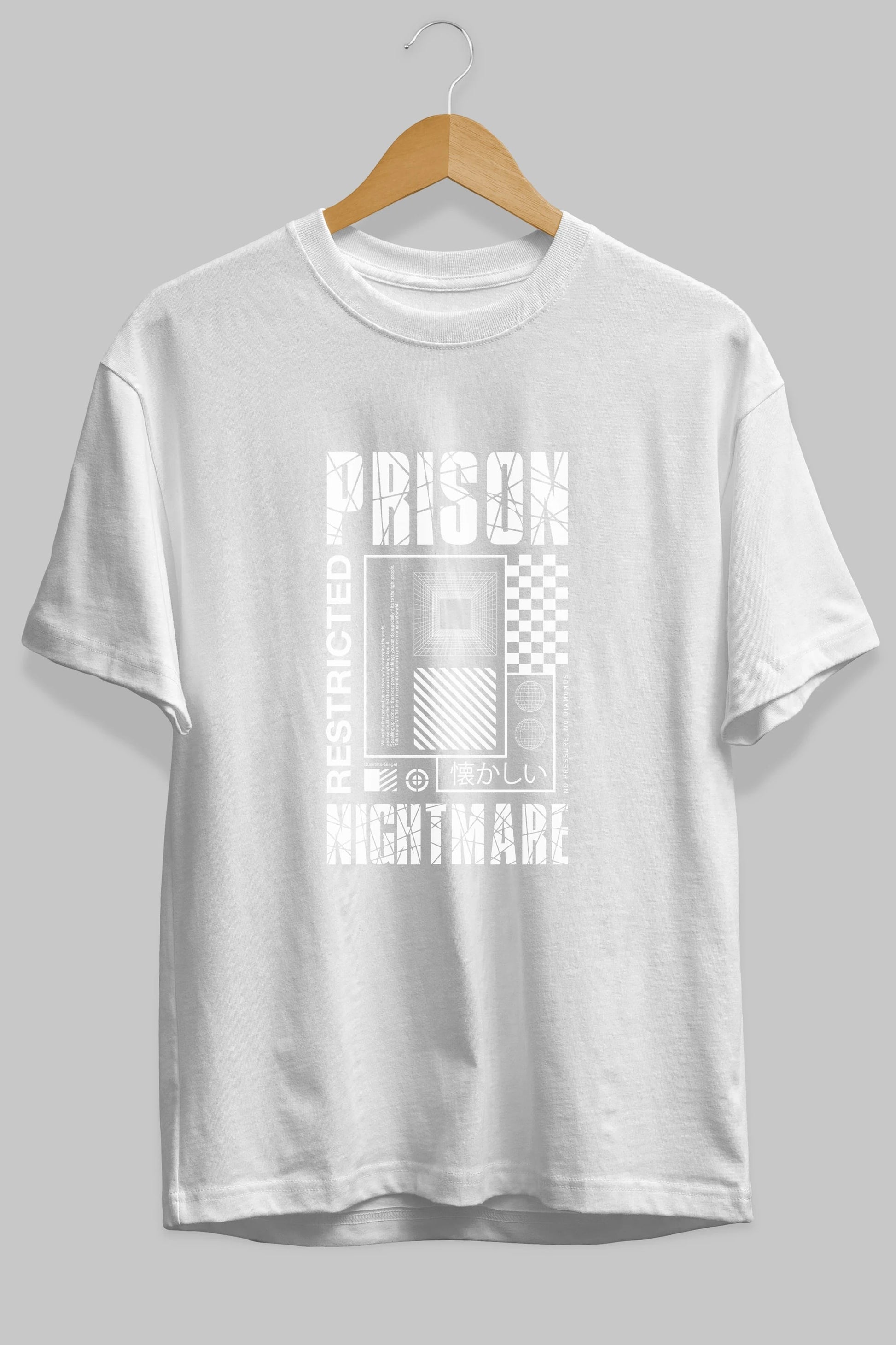 Prison Nightmare Ön Baskılı Oversize t-shirt Erkek Kadın Unisex