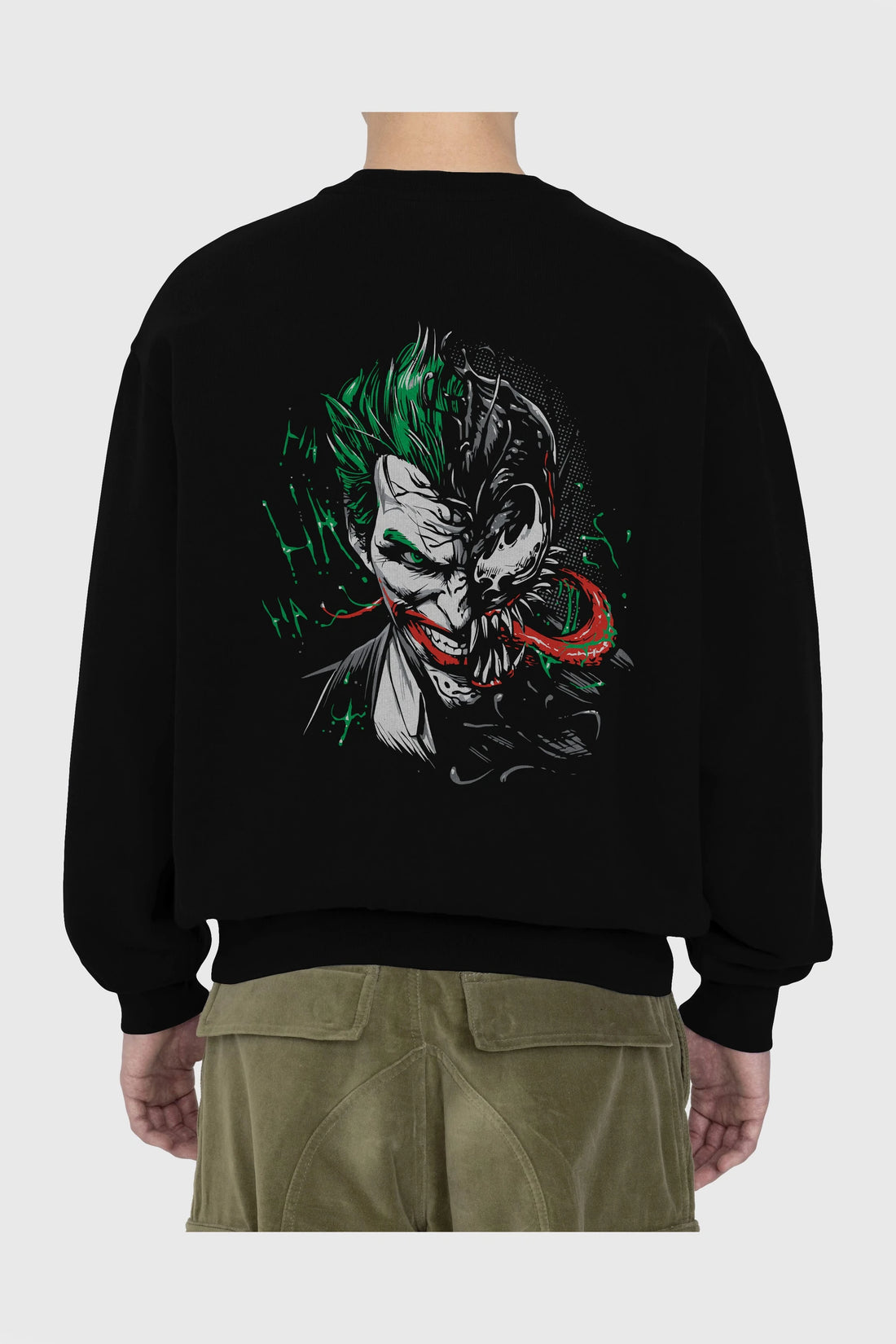 Venom (16) Arka Baskılı Oversize Sweatshirt Erkek Kadın Unisex