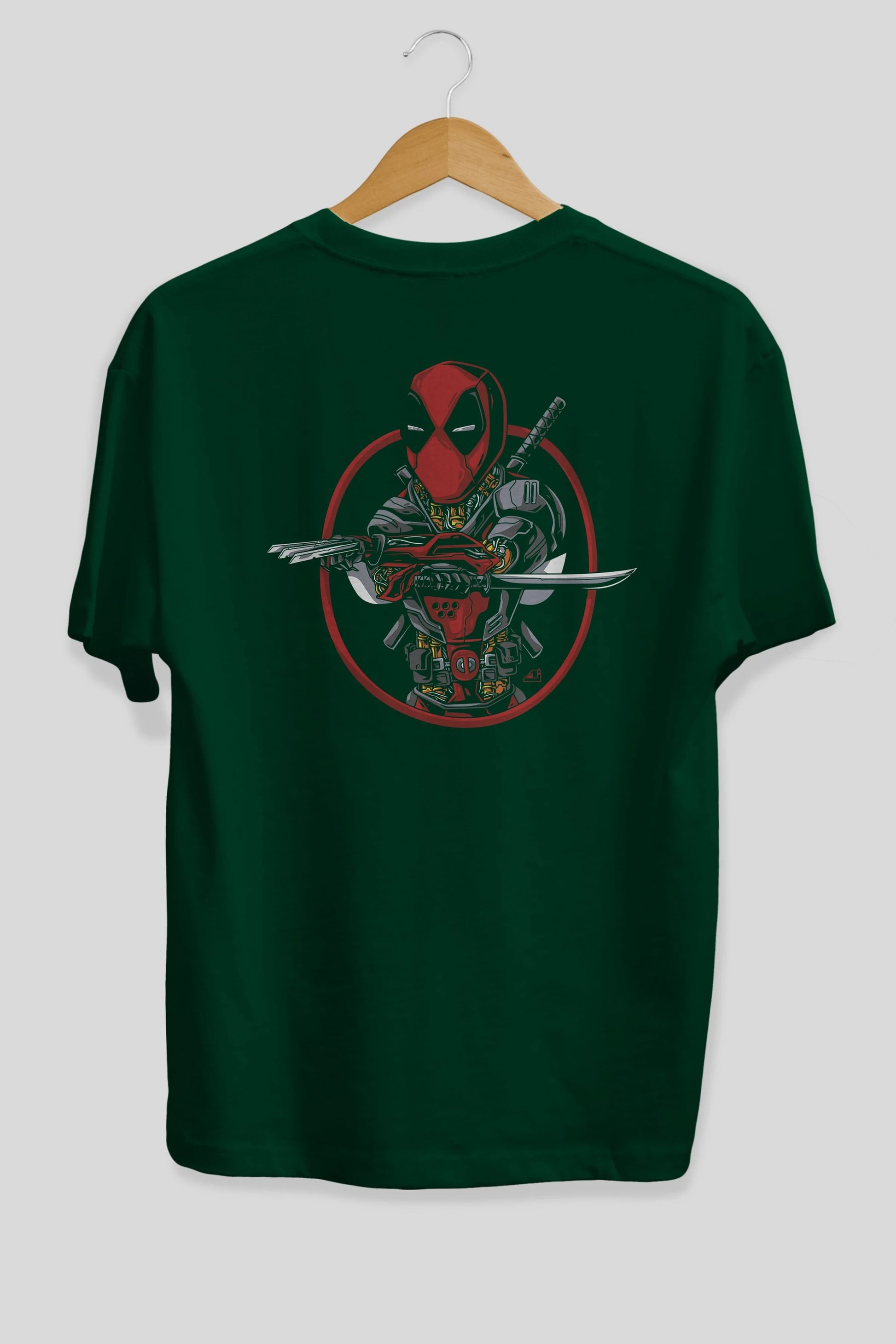 Deadpool (5) Arka Baskılı Oversize t-shirt Erkek Kadın Unisex %100 Pamuk Bisiklet Yaka tişort