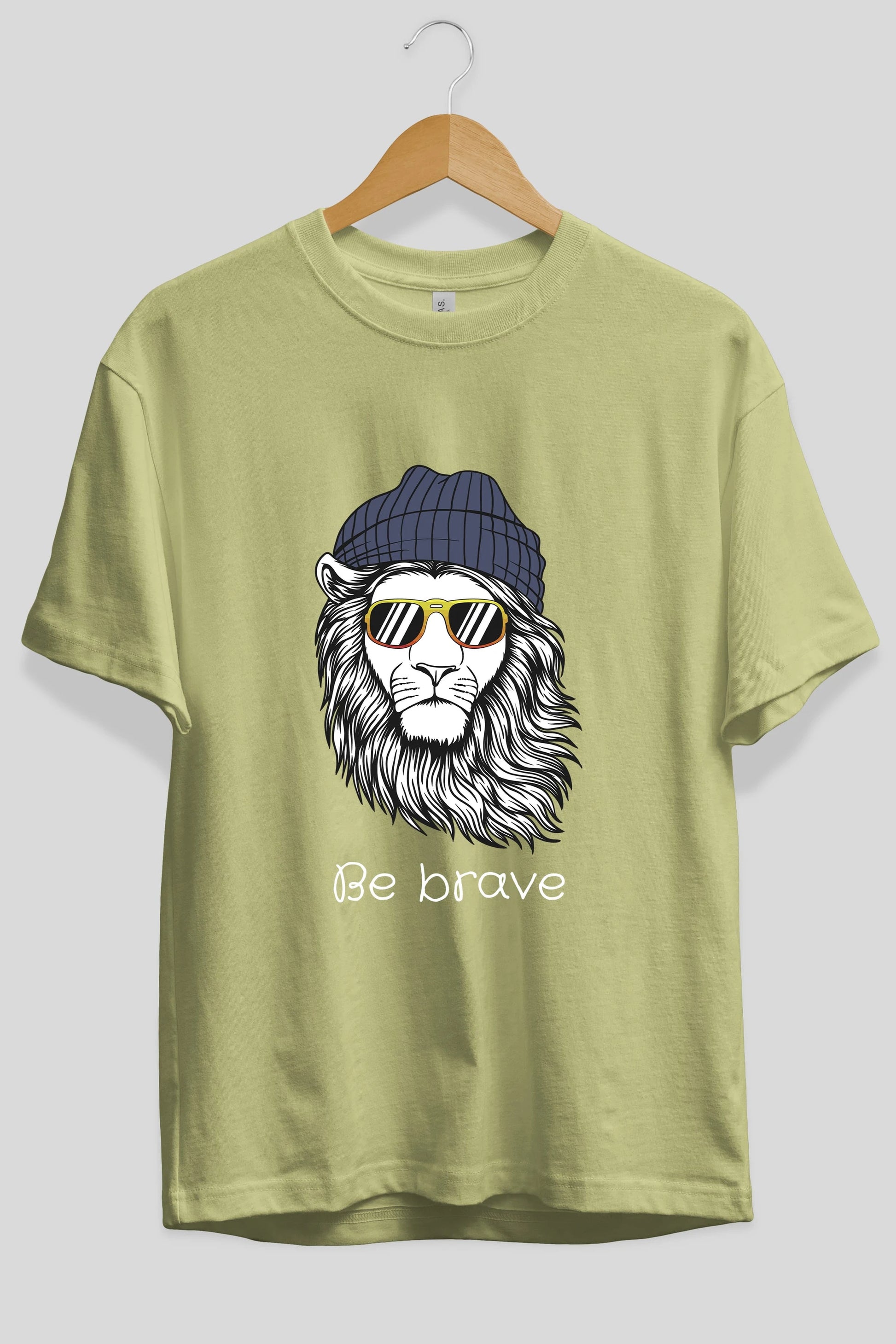 Be Brave Ön Baskılı Oversize t-shirt Erkek Kadın Unisex