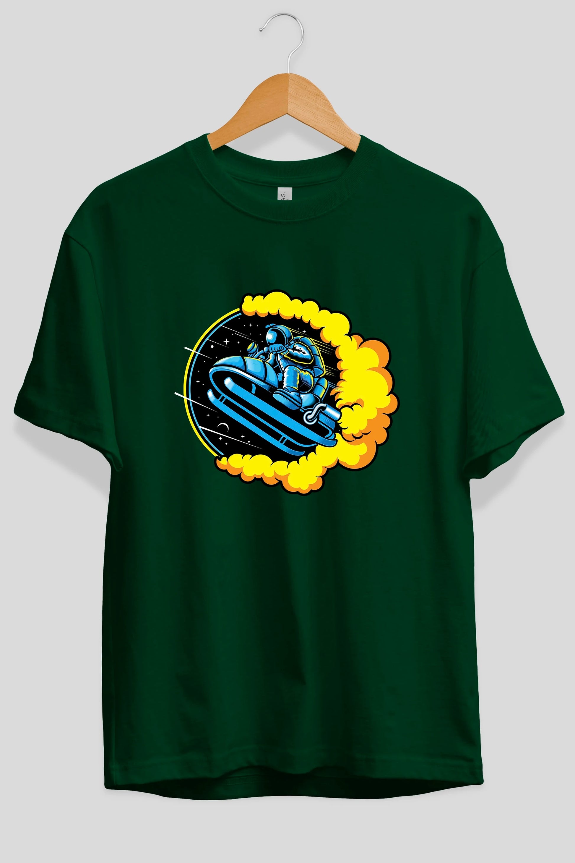 Astrojump with Snowmobile Ön Baskılı Oversize t-shirt Erkek Kadın Unisex