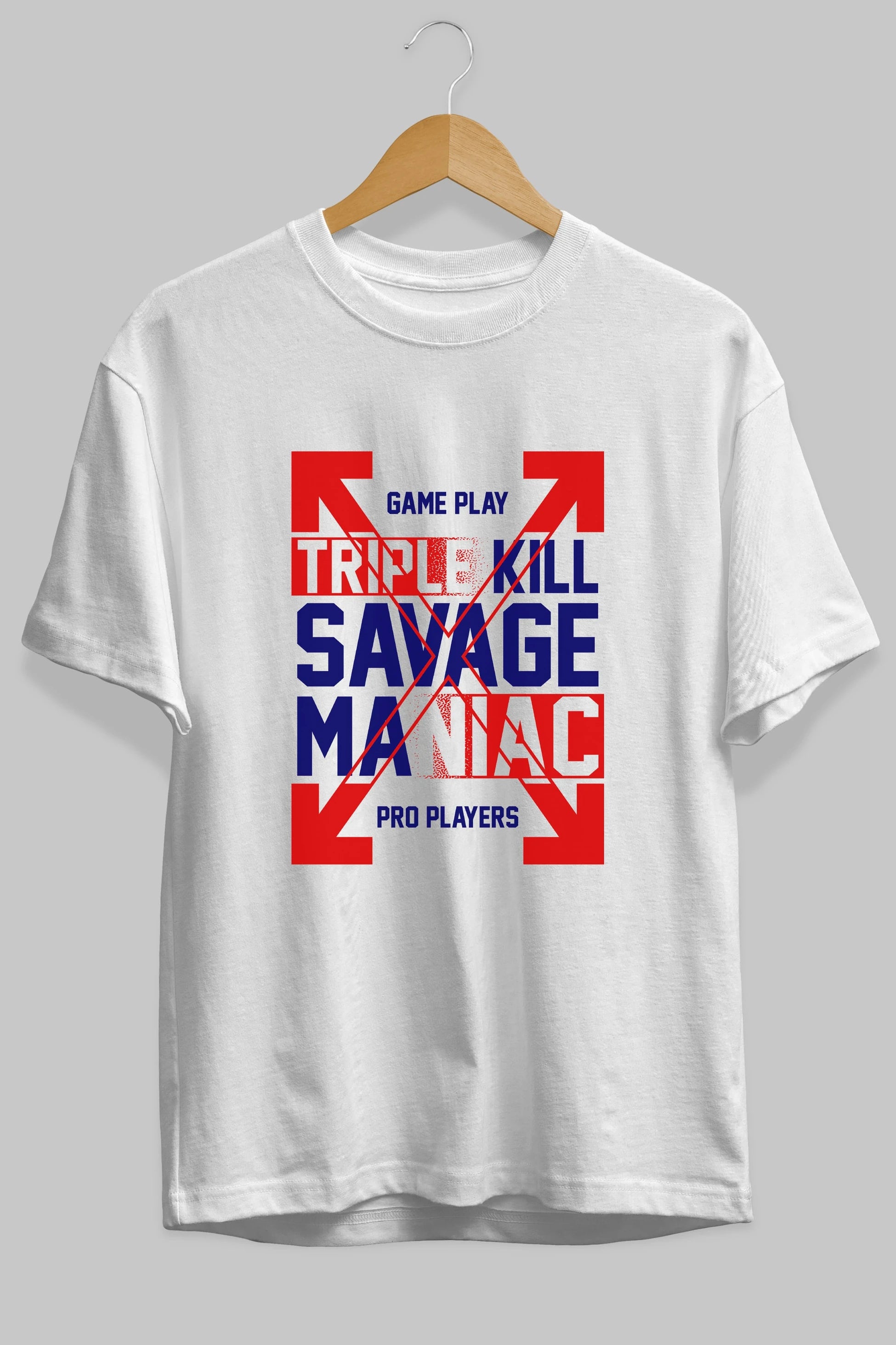 Kill Savage Ön Baskılı Oversize t-shirt Erkek Kadın Unisex