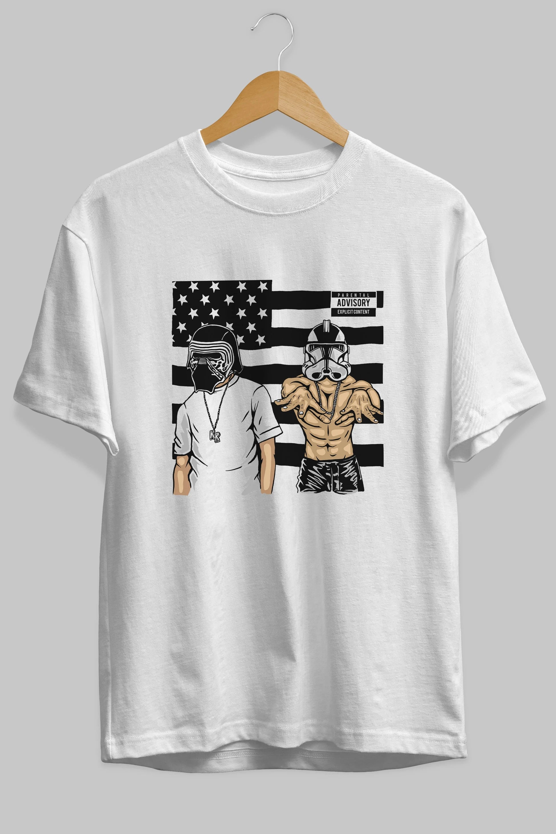 Darkonia Ön Baskılı Oversize t-shirt Erkek Kadın Unisex %100 Pamuk tişort