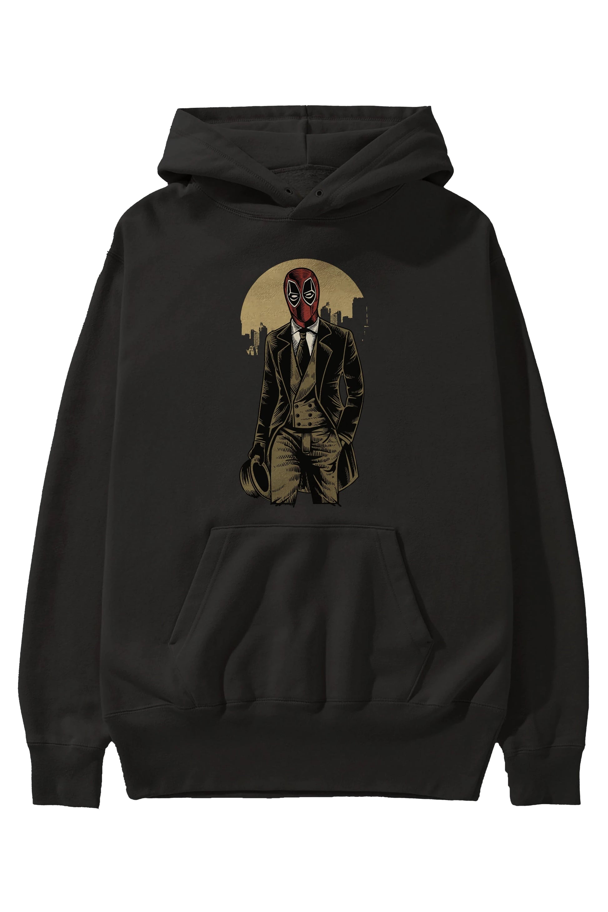 Classic Mercenary Ön Baskılı Hoodie Oversize Kapüşonlu Sweatshirt Erkek Kadın Unisex