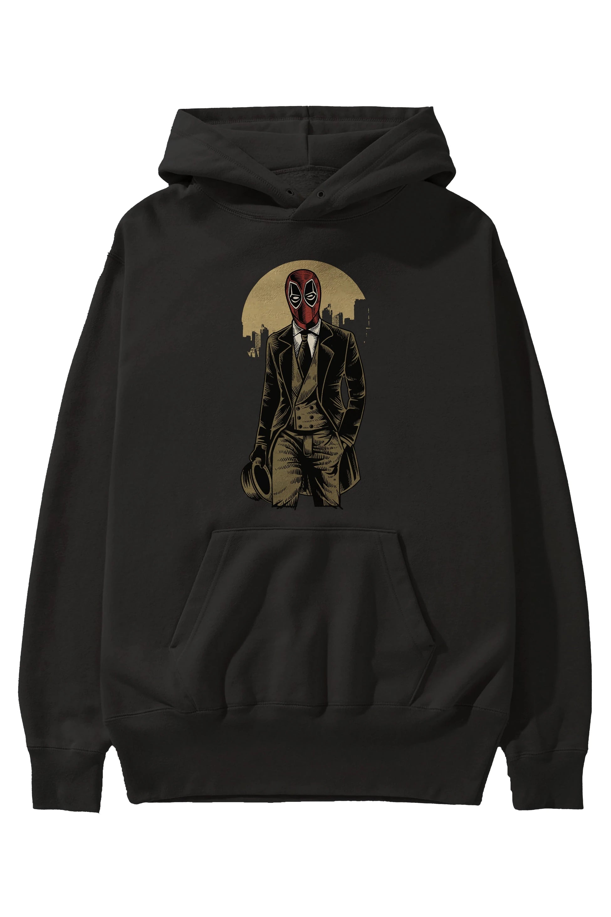 Classic Mercenary Ön Baskılı Hoodie Oversize Kapüşonlu Sweatshirt Erkek Kadın Unisex