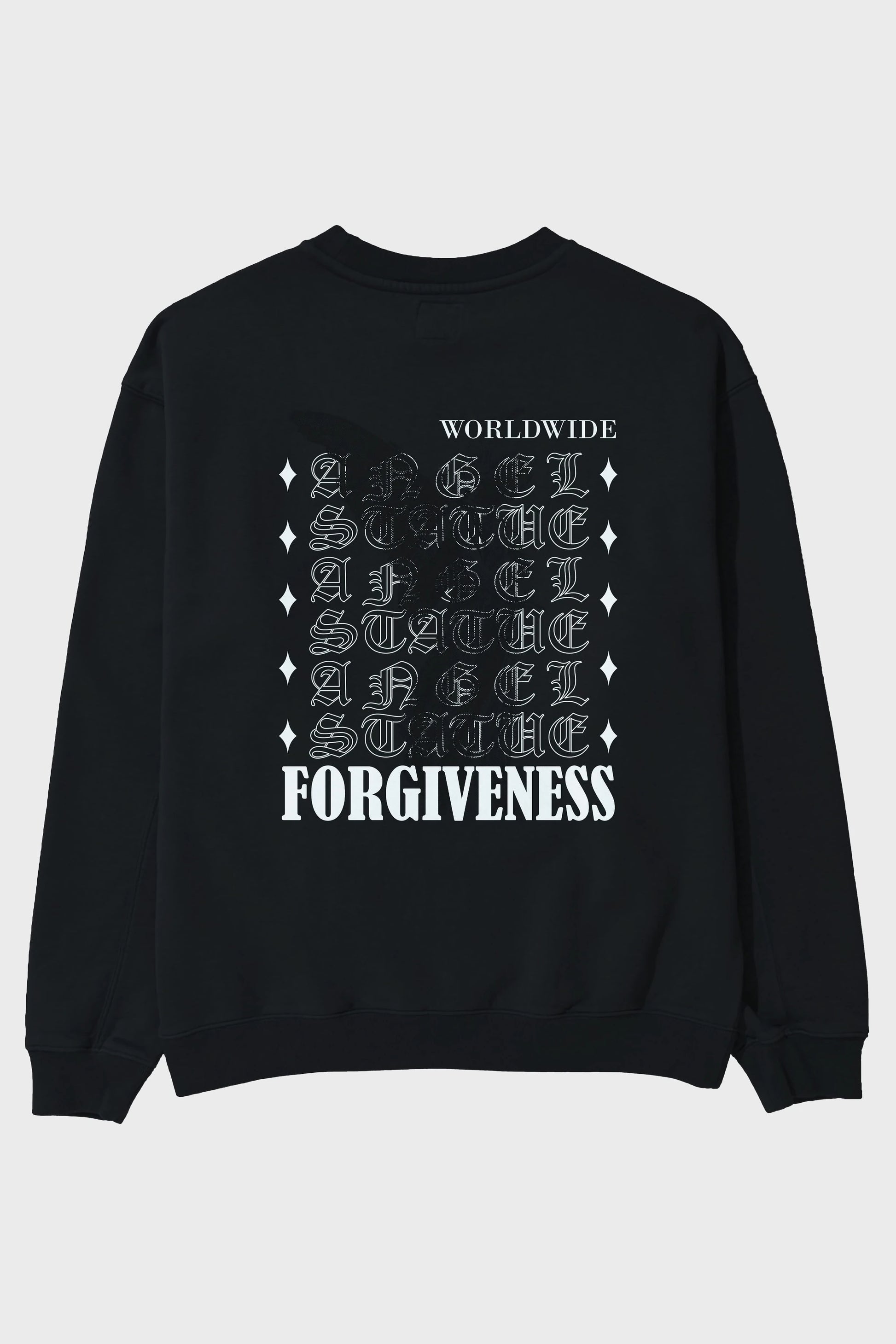 Angel Forgiveness Arka Baskılı Oversize Sweatshirt Erkek Kadın Unisex