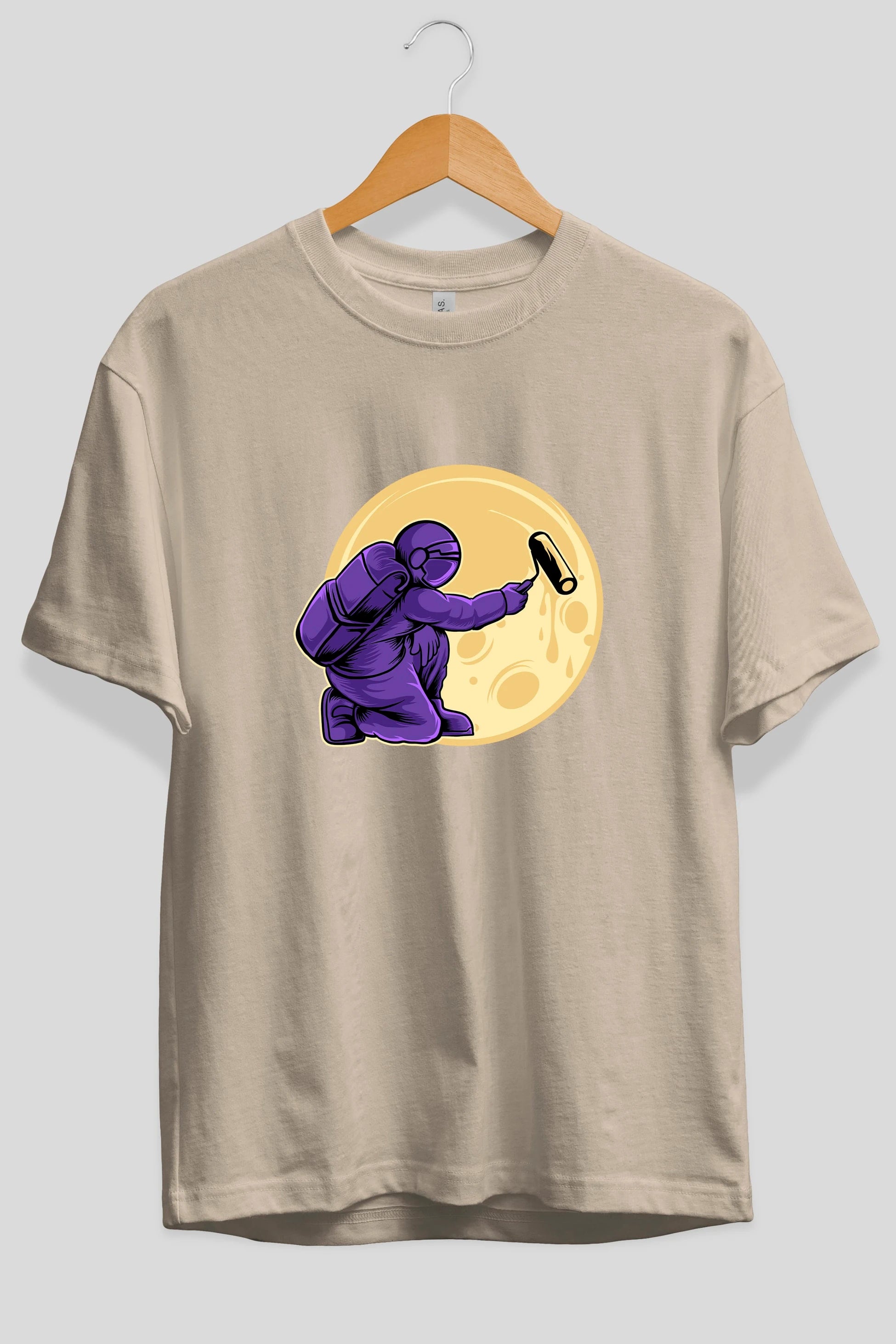 Astropaint Ön Baskılı Oversize t-shirt Erkek Kadın Unisex
