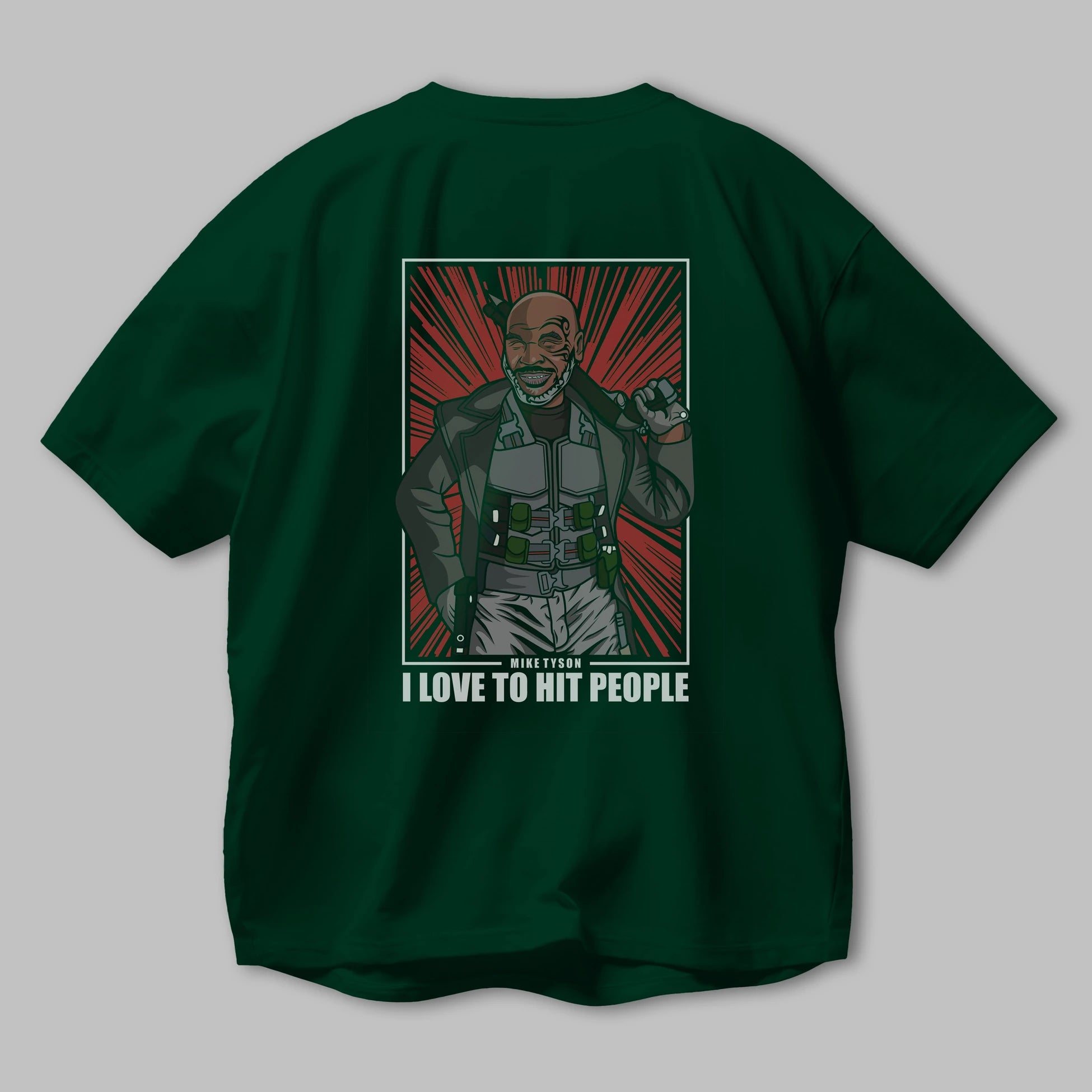 Blade Tyson Arka Baskılı Oversize t-shirt Erkek Kadın Unisex %100 Pamuk tişort