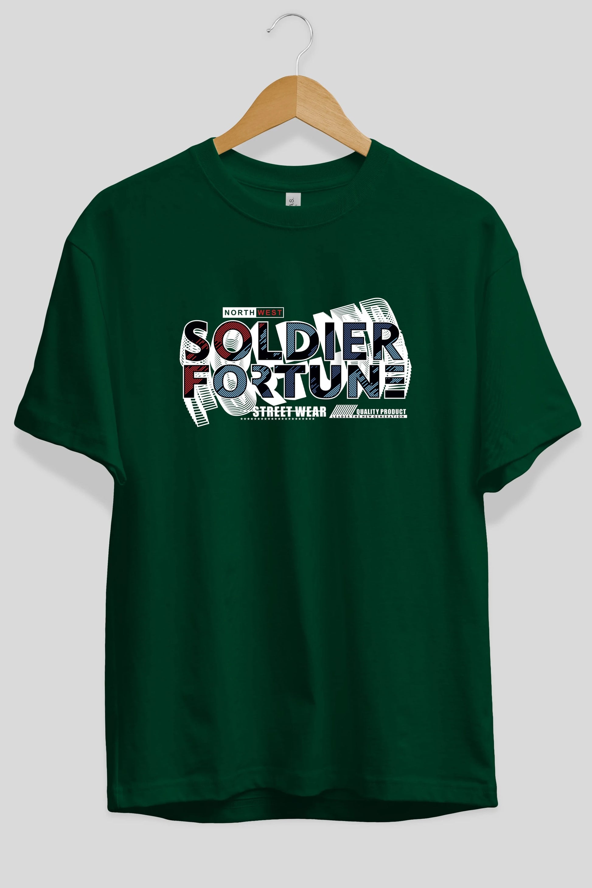 Soldier Fortune Ön Baskılı Oversize t-shirt Erkek Kadın Unisex