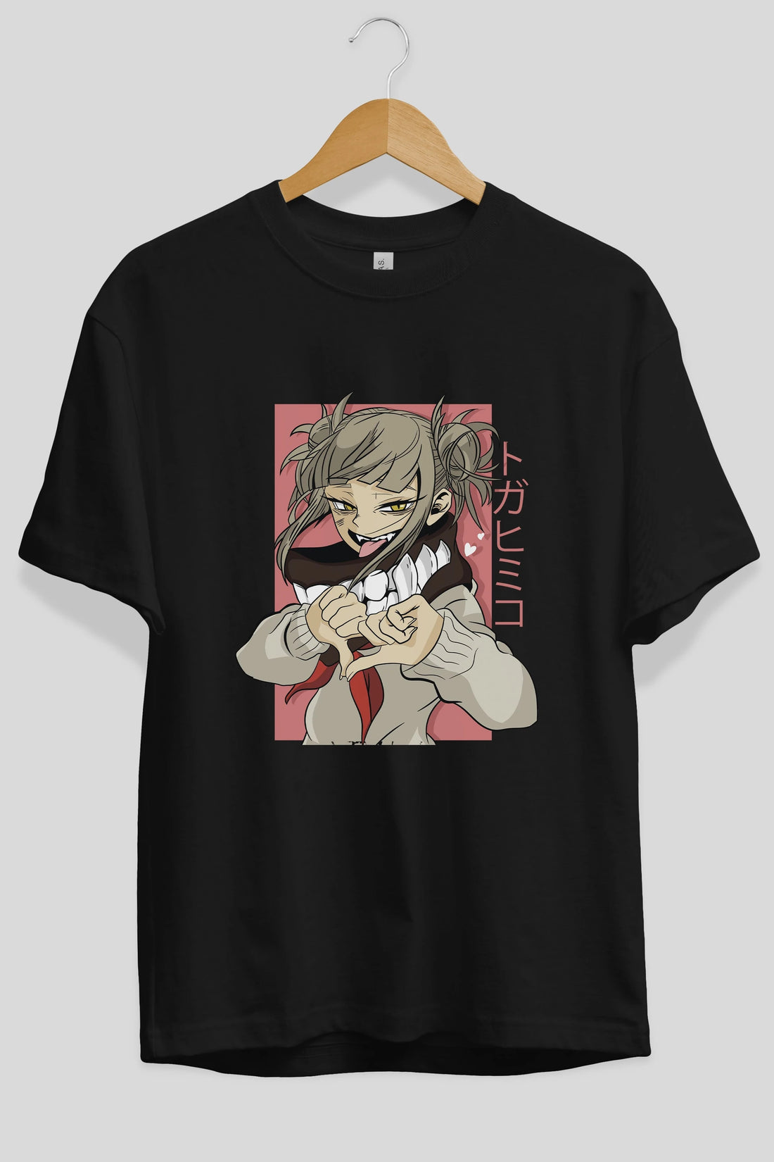 Himiko Toga Anime Ön Baskılı Oversize t-shirt %100 pamuk Erkek Kadın Unisex