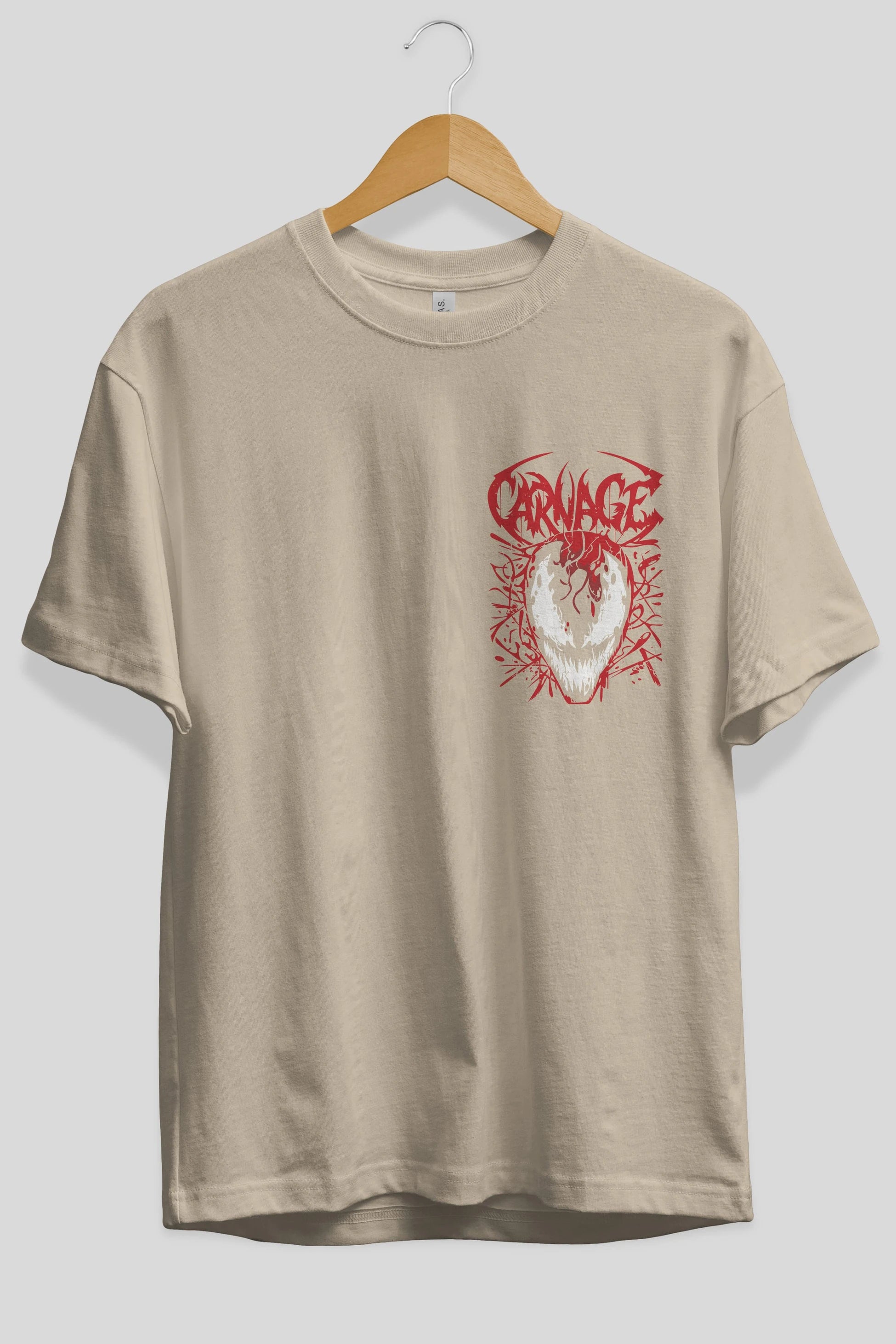 Venom (22) Ön Sol Baskılı Oversize t-shirt Erkek Kadın Unisex %100 Pamuk Bisiklet Yaka tişort
