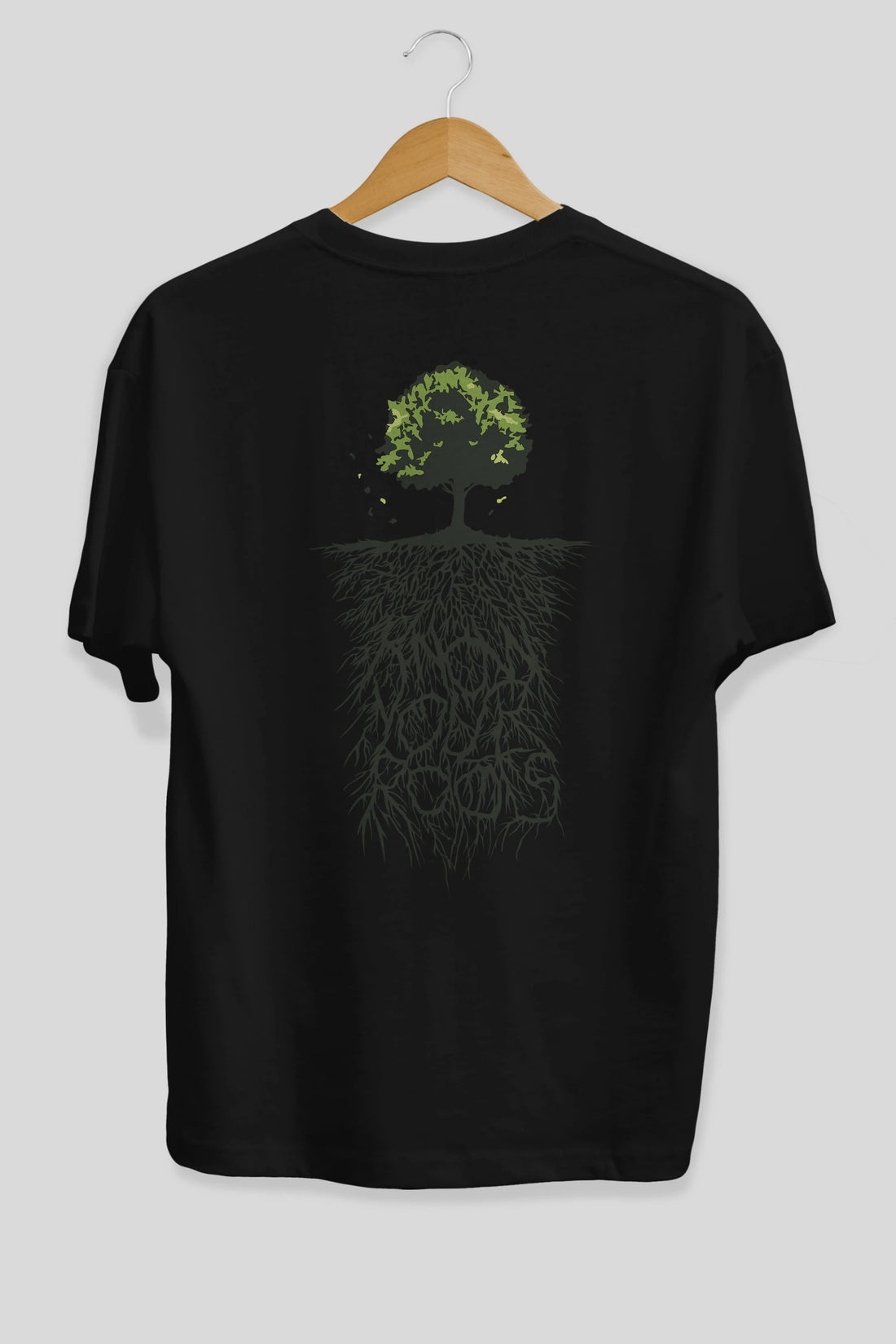 Know Your Roots Arka Baskılı Oversize t-shirt %100 pamuk Erkek Kadın Unisex