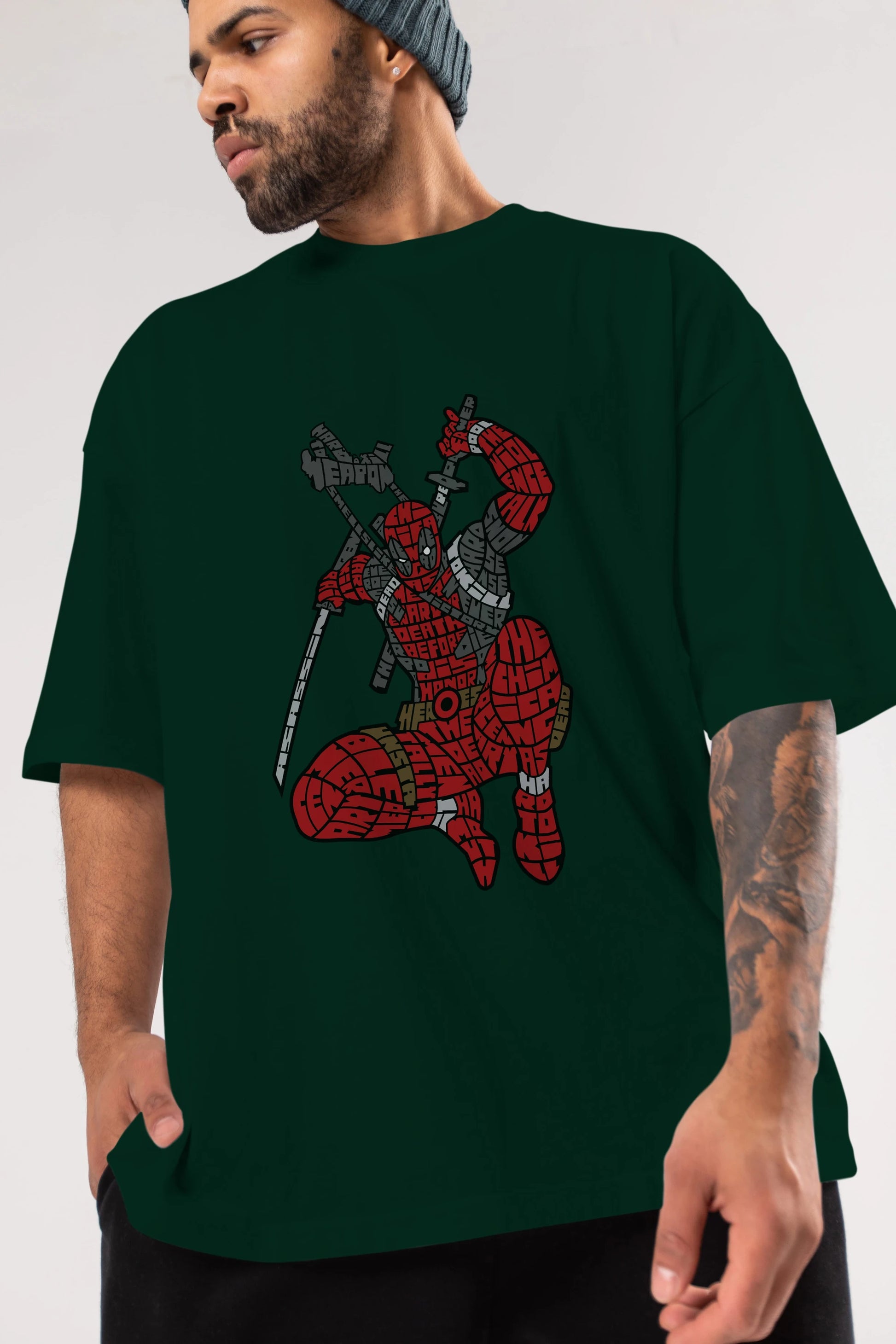 Chimichanga Ön Baskılı Oversize t-shirt %100 pamuk Erkek Kadın Unisex