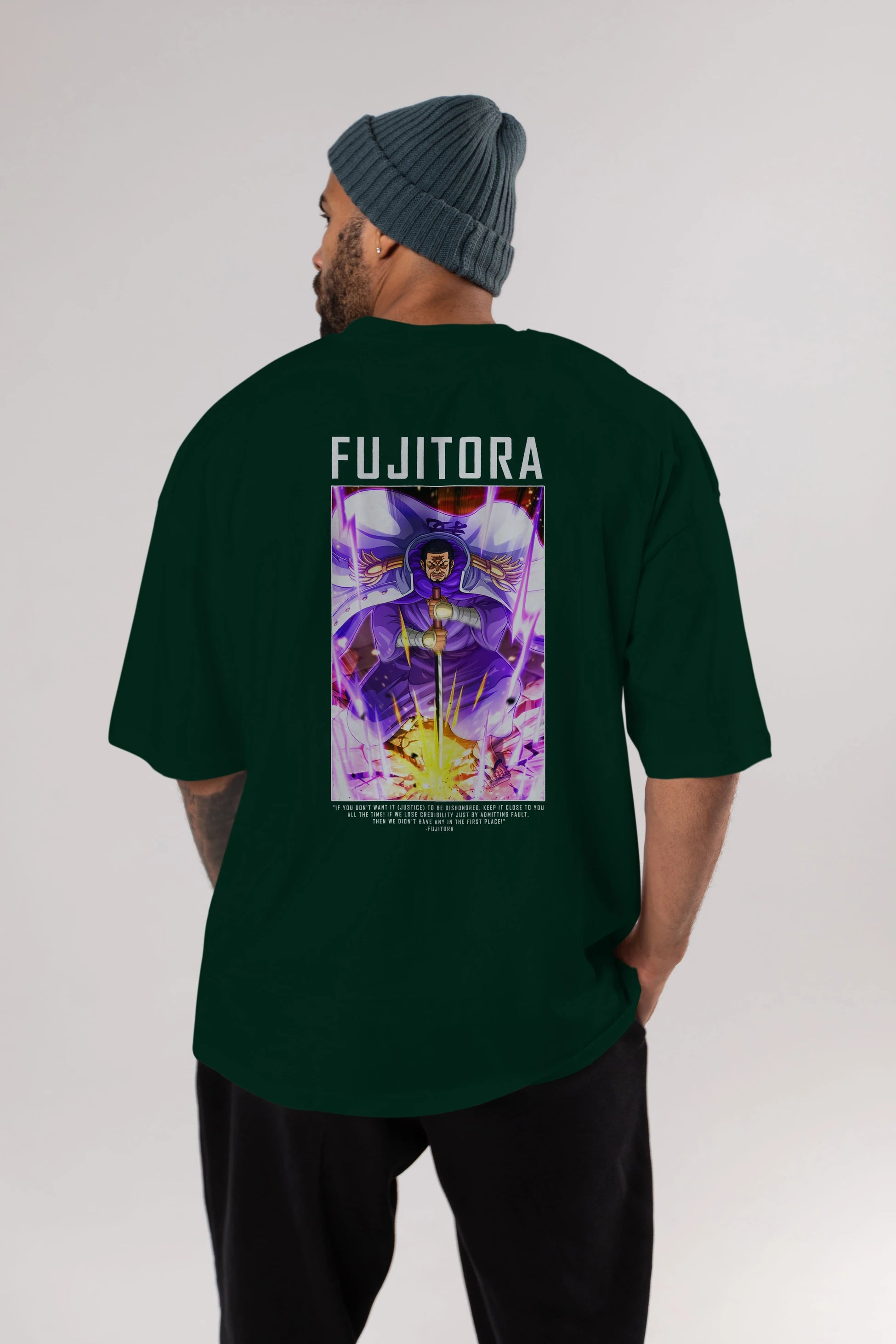 Issho Anime Arka Baskılı Oversize t-shirt Erkek Kadın Unisex %100 pamuk tişort