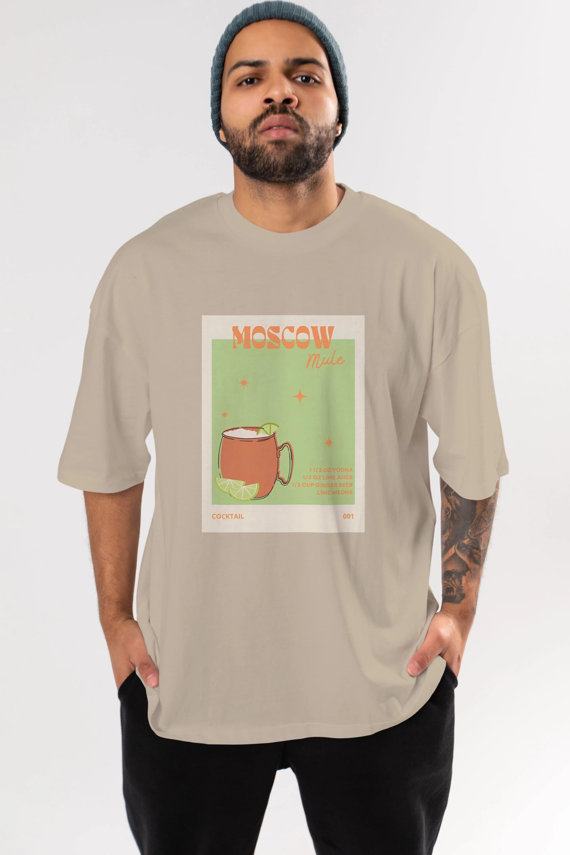 Moscow Mule 2 Ön Baskılı Oversize t-shirt Erkek Kadın Unisex %100 Pamuk Bisiklet Yaka tişort