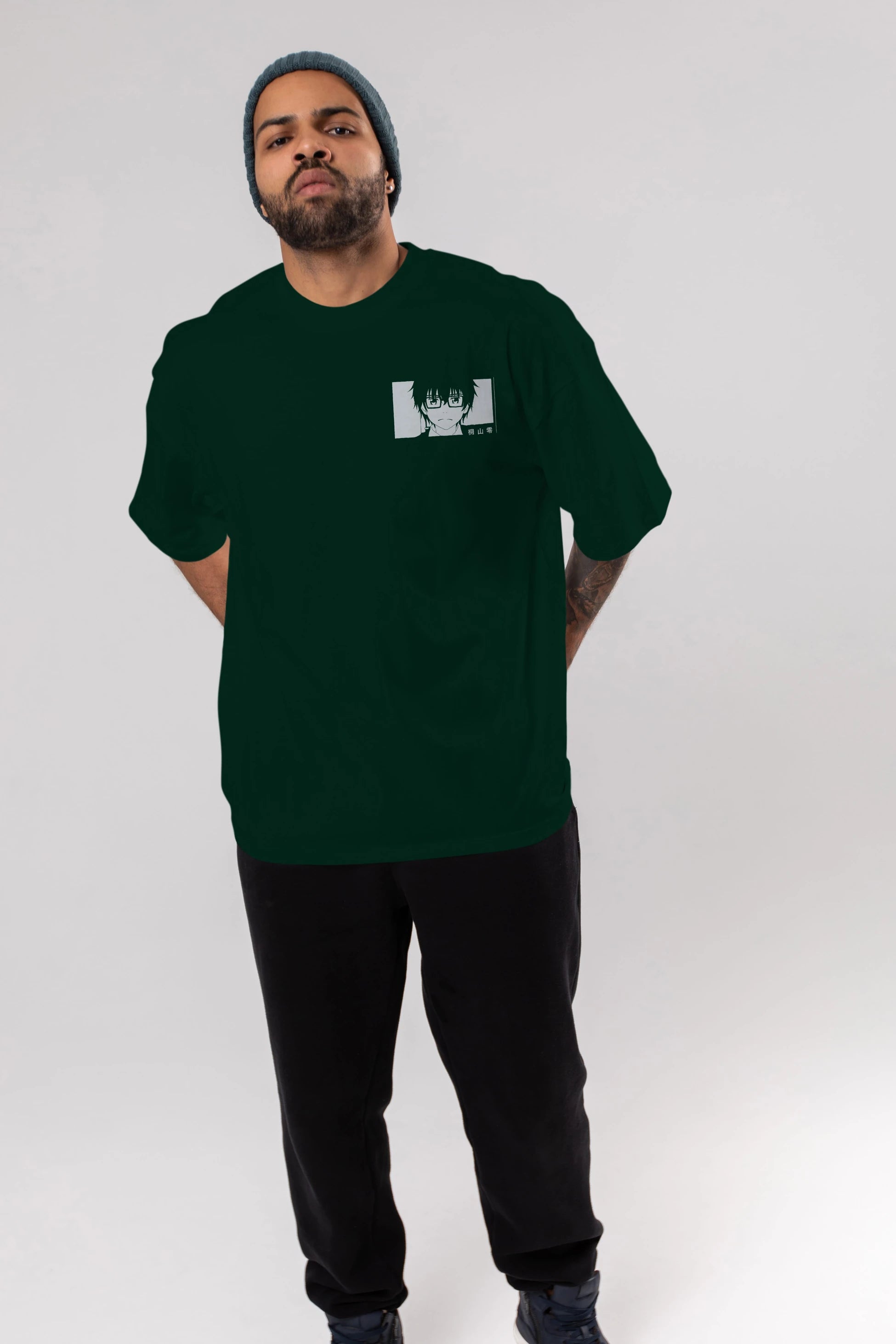 Rei Kiriyama 3 Ön Sol Baskılı Oversize t-shirt Erkek Kadın Unisex %100 Pamuk Bisiklet Yaka tişort