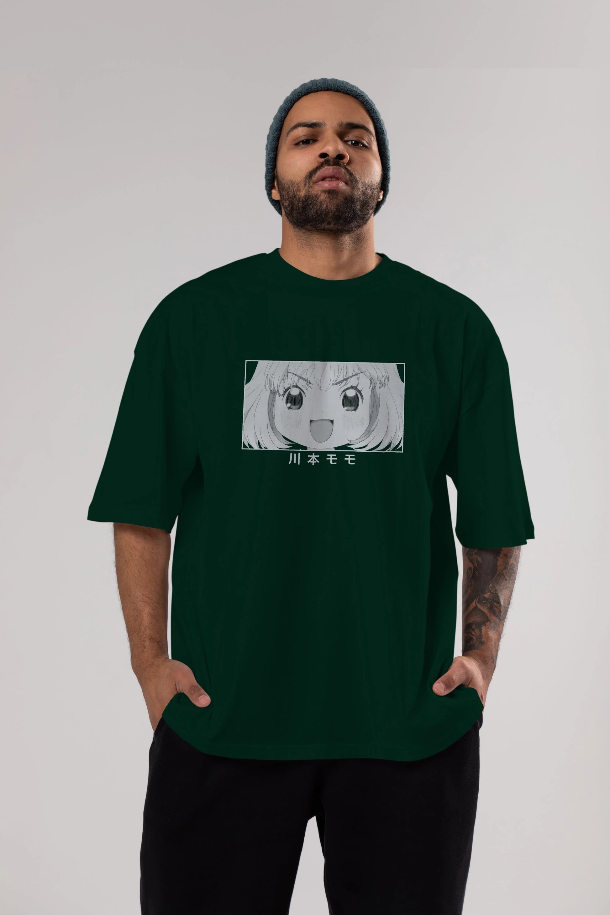 Momo Kawamoto 1 Anime Ön Baskılı Oversize t-shirt %100 pamuk Erkek Kadın Unisex