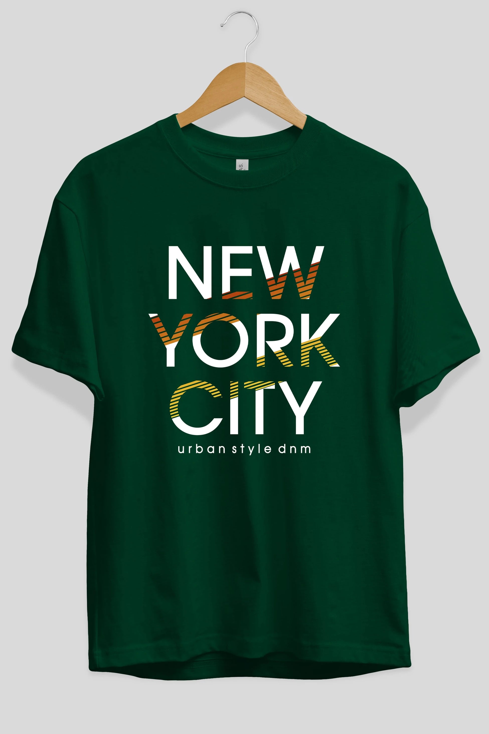 New York City Style Ön Baskılı Oversize t-shirt Erkek Kadın Unisex