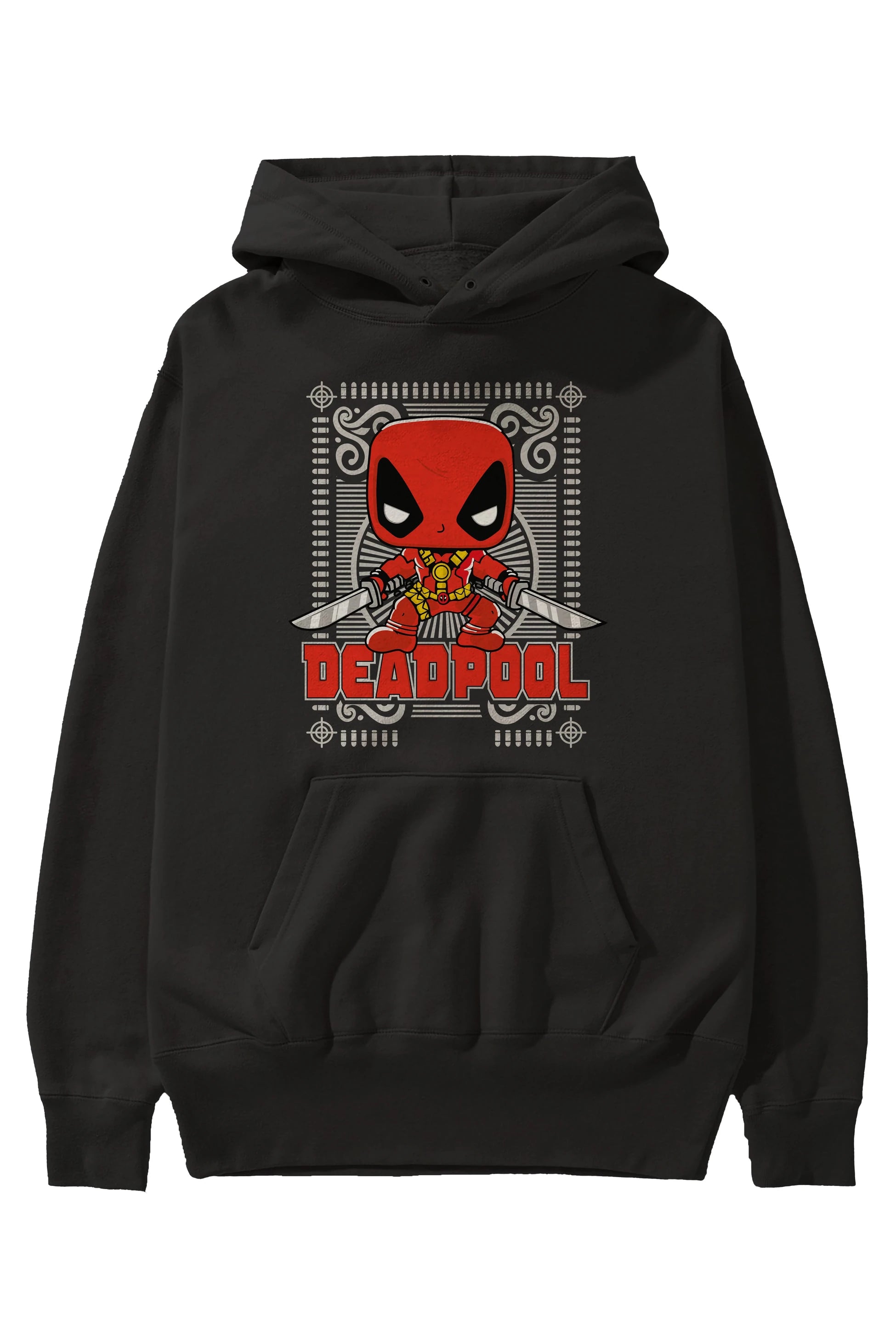 Deadpool (17) Ön Baskılı Hoodie Oversize Kapüşonlu Sweatshirt Erkek Kadın Unisex