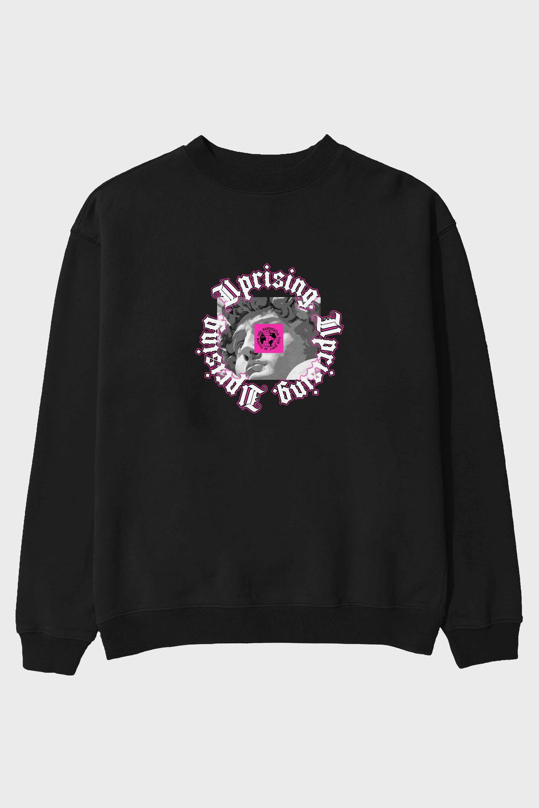 Uprising Ön Baskılı Oversize Sweatshirt Erkek Kadın Unisex