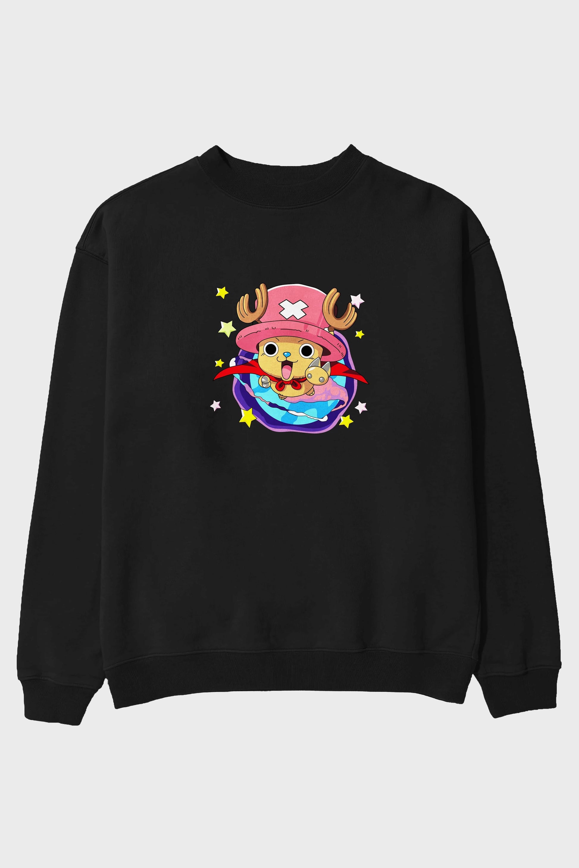 Tony Tony Chopper Ön Baskılı Anime Oversize Sweatshirt Erkek Kadın Unisex
