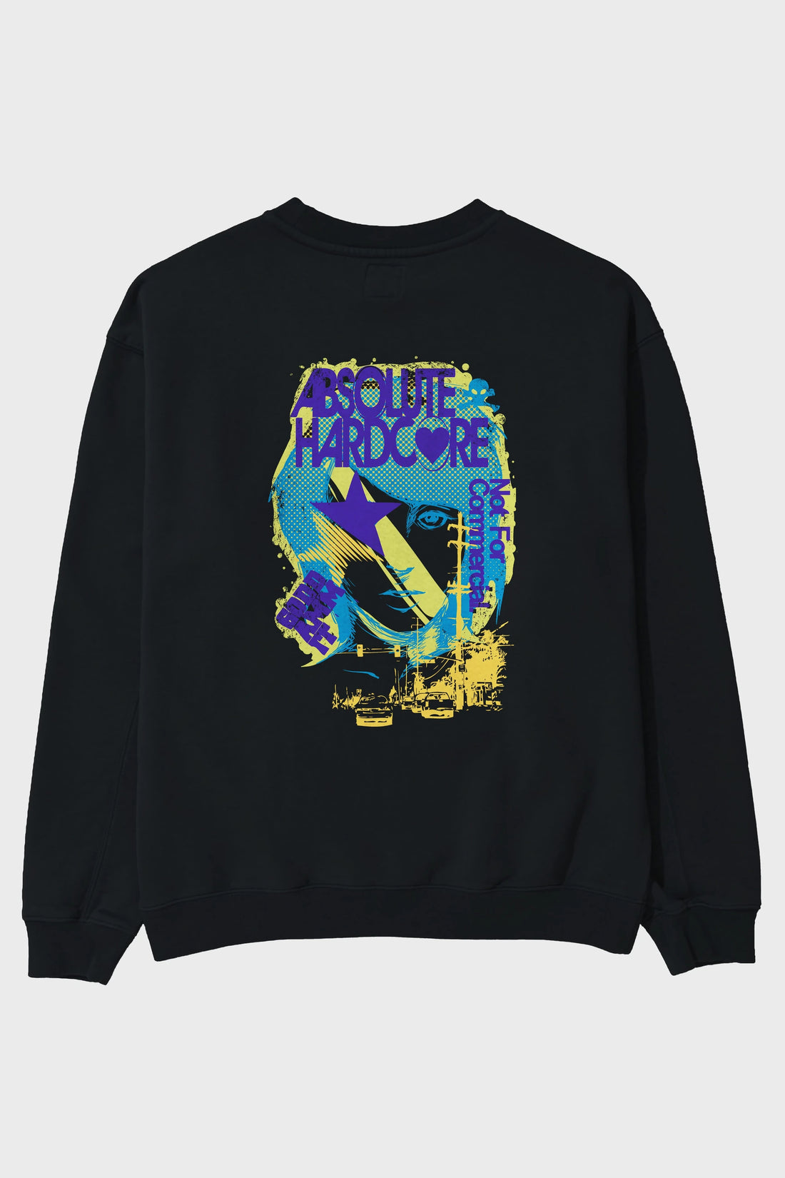 Absolute Hardcore Arka Baskılı Oversize Sweatshirt Erkek Kadın Unisex