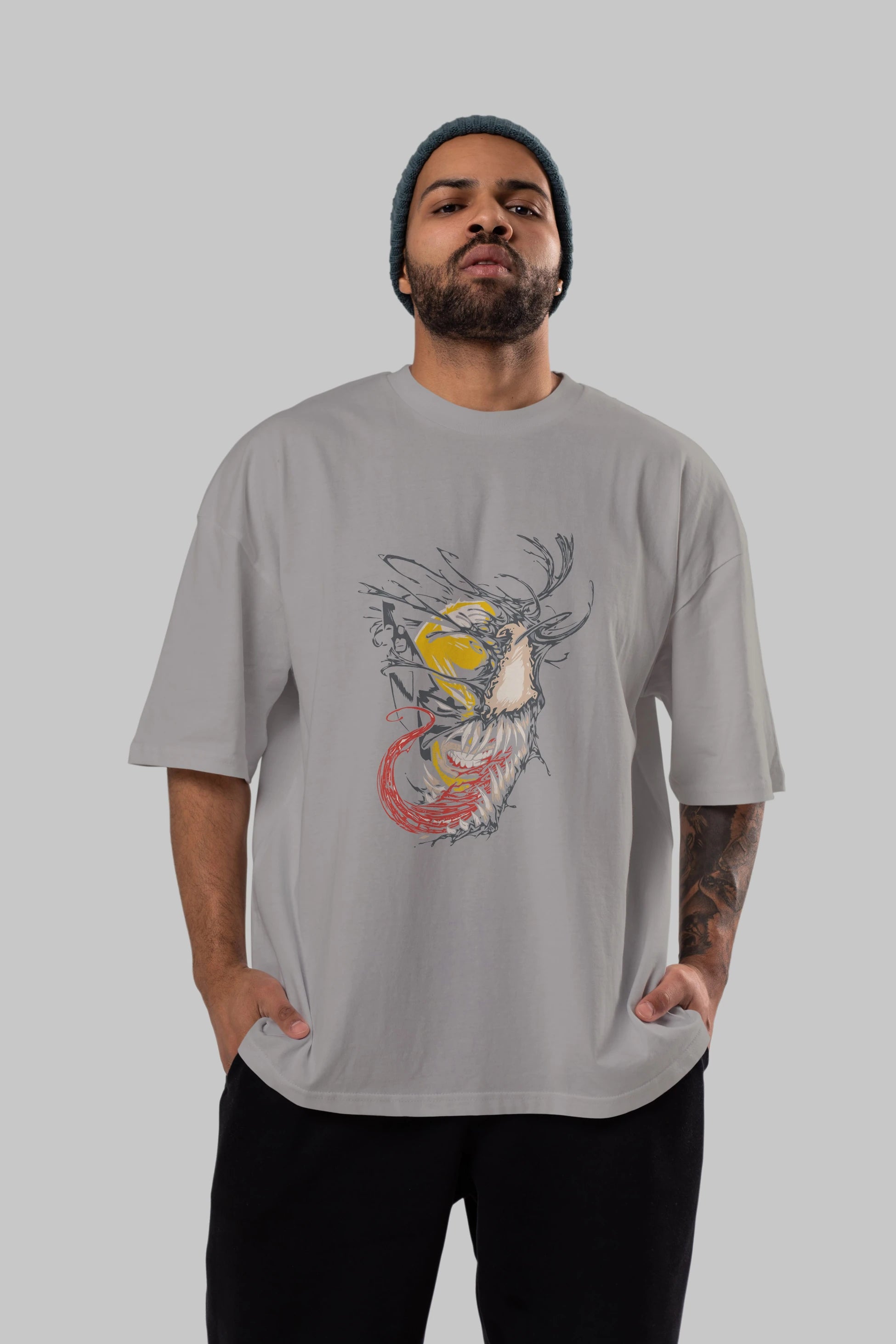 Venom (4) Ön Baskılı Oversize t-shirt Erkek Kadın Unisex %100 Pamuk Bisiklet Yaka tişort