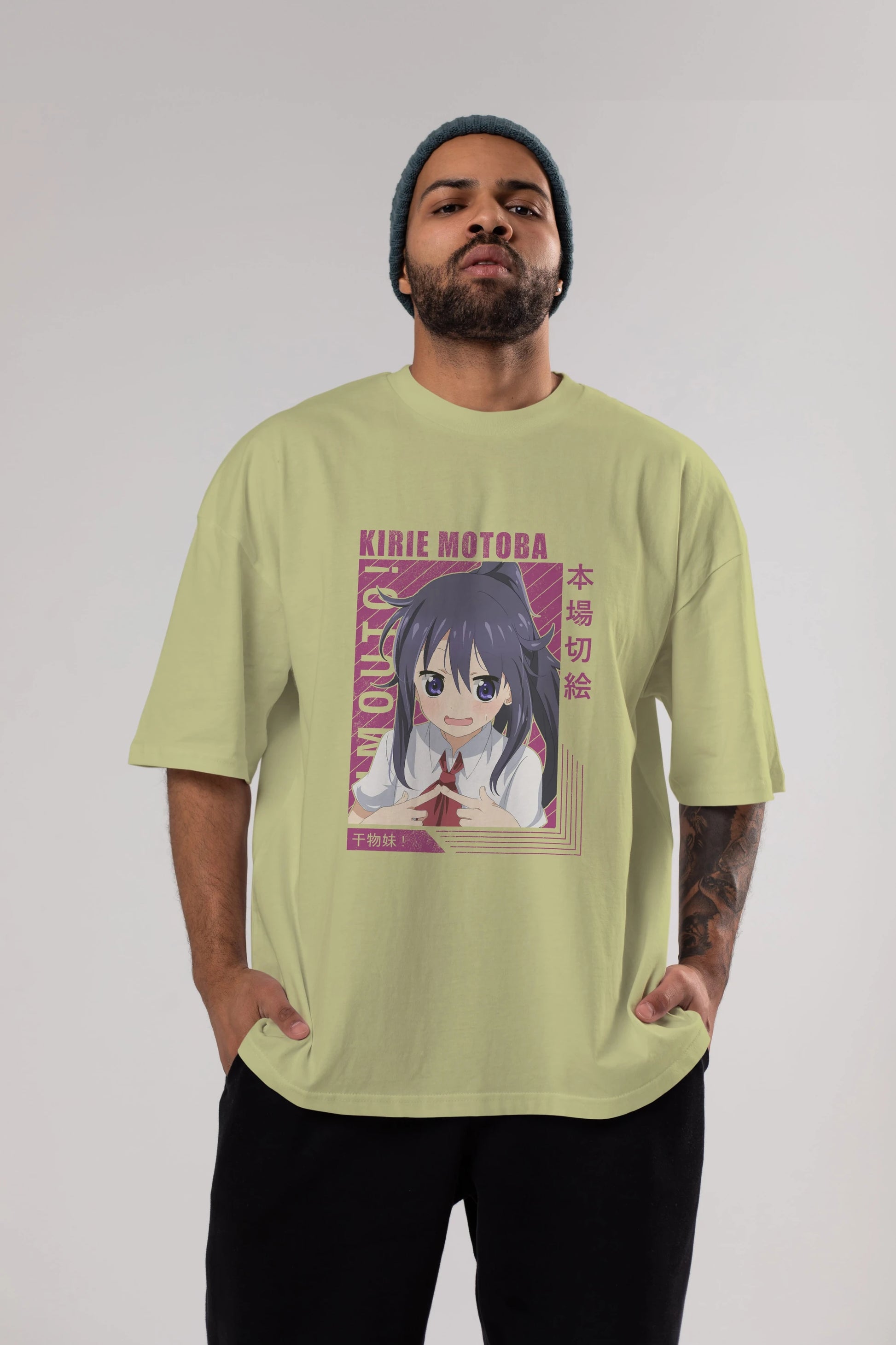 Kirie Motoba 4 Anime Ön Baskılı Oversize t-shirt %100 pamuk Erkek Kadın Unisex