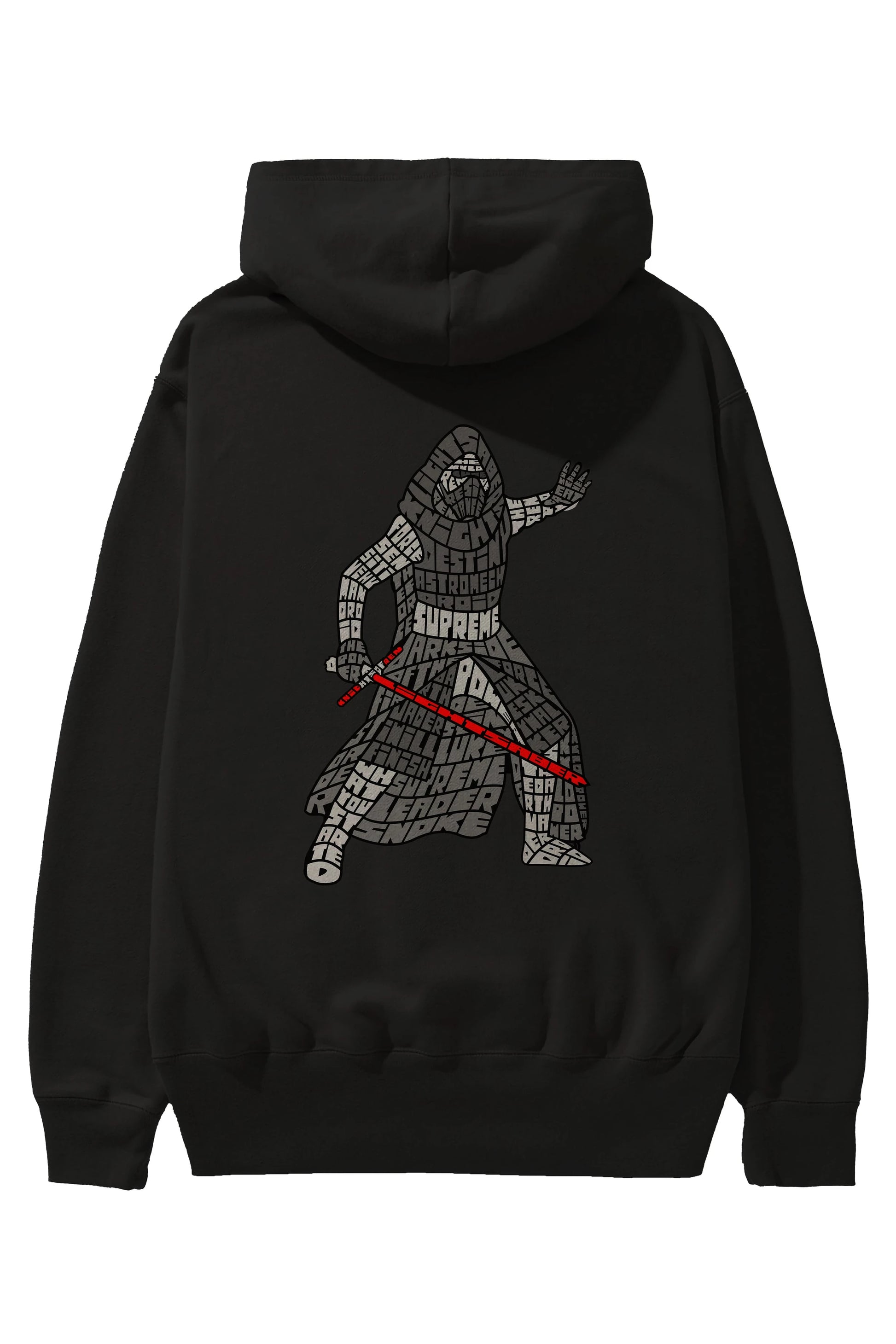 Kylo Arka Baskılı Hoodie Oversize Kapüşonlu Sweatshirt Erkek Kadın Unisex