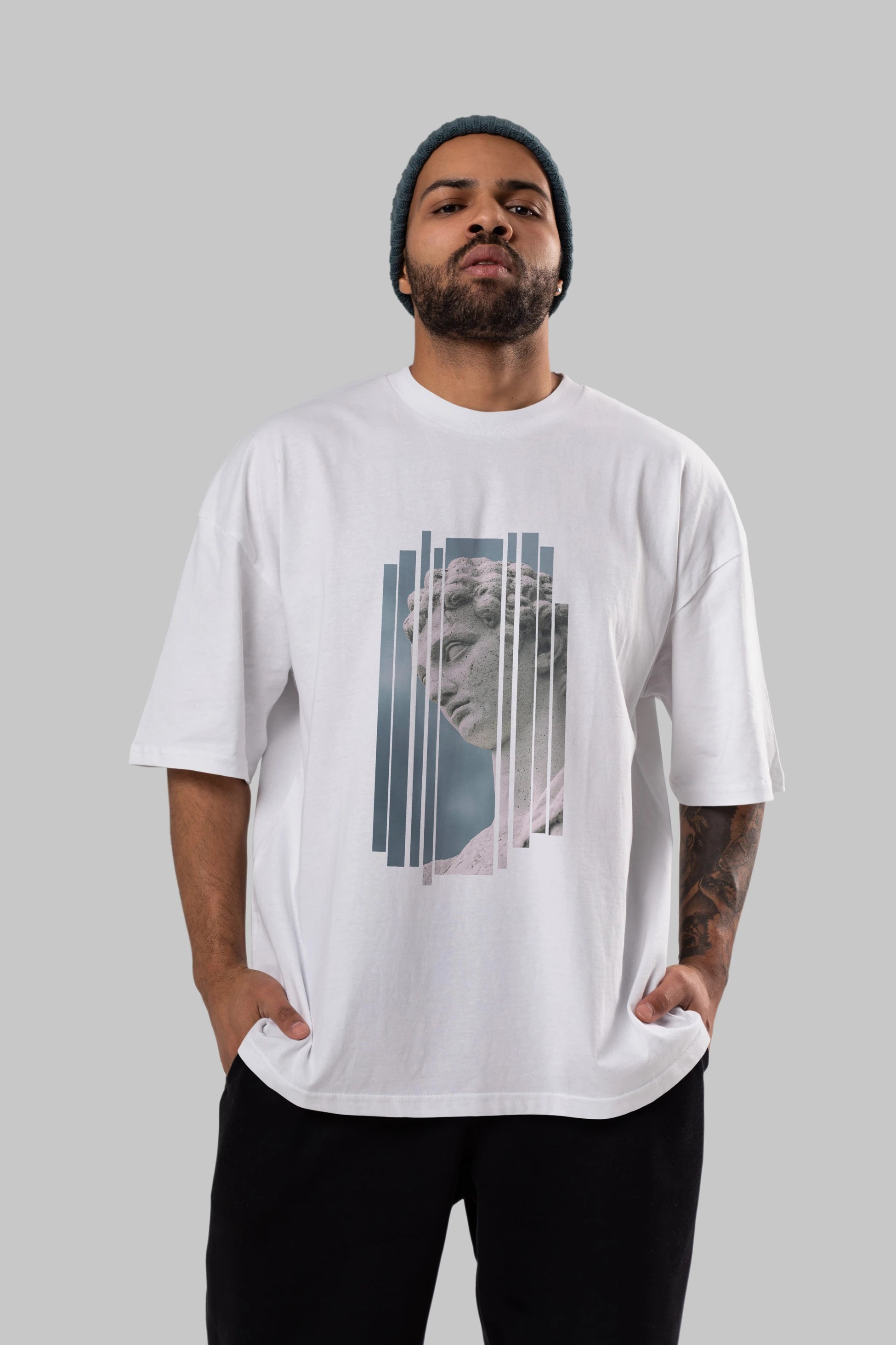 Aesthetic Sculpture Art Ön Baskılı Oversize t-shirt Erkek Kadın Unisex
