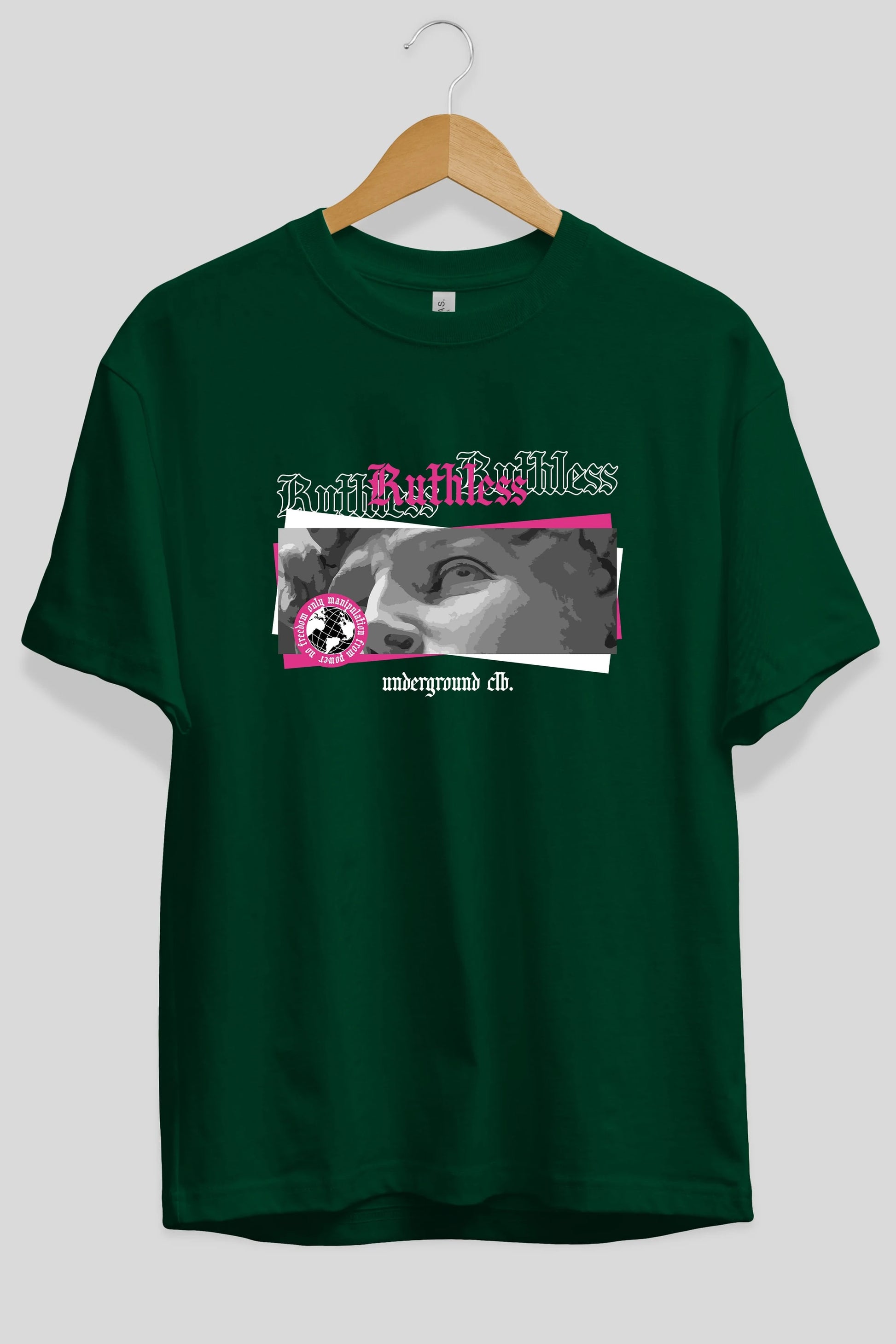 Ruthless Ön Baskılı Oversize t-shirt Erkek Kadın Unisex