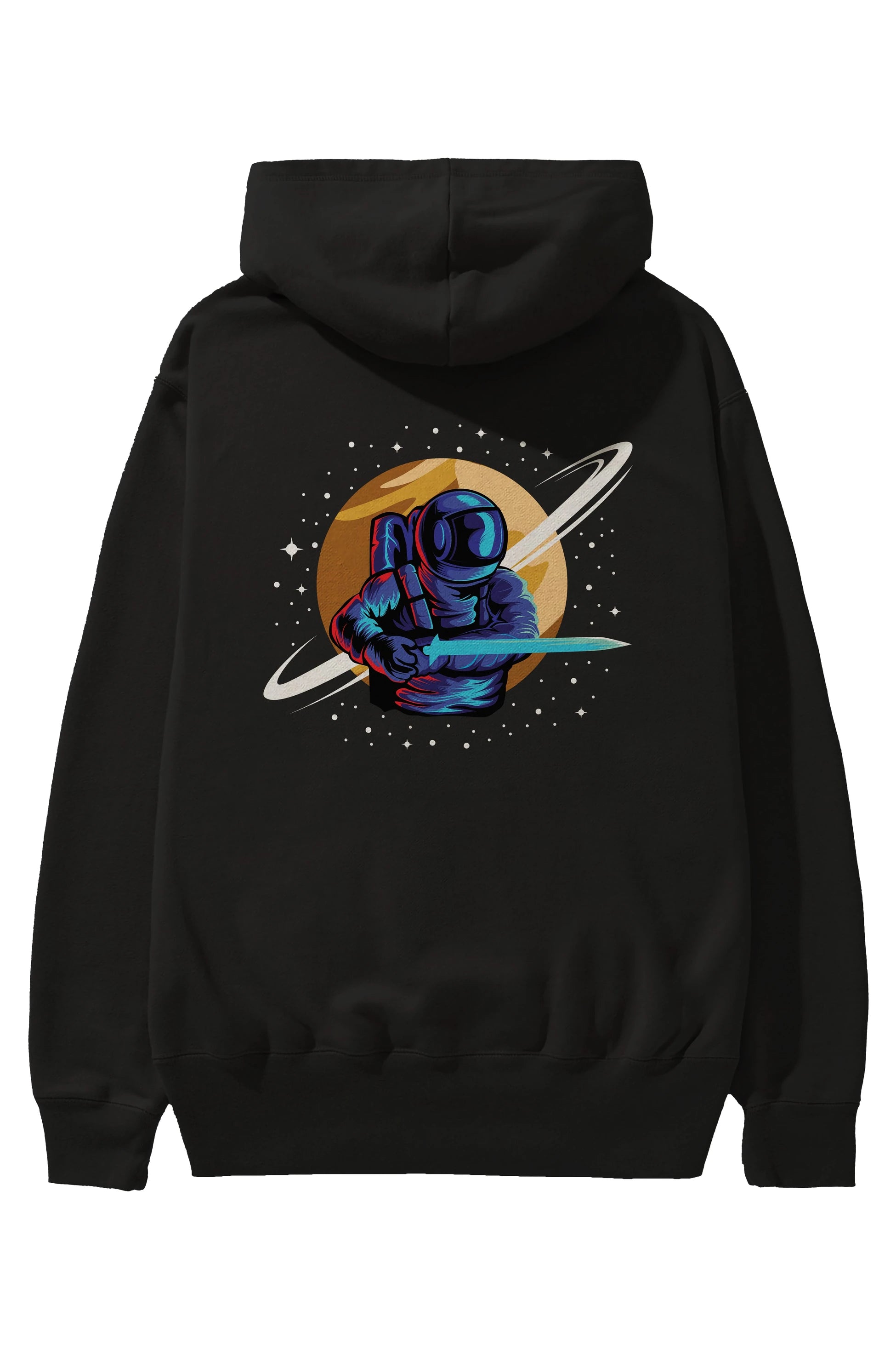 Astro Knight Arka Baskılı Hoodie Oversize Kapüşonlu Sweatshirt Erkek Kadın Unisex