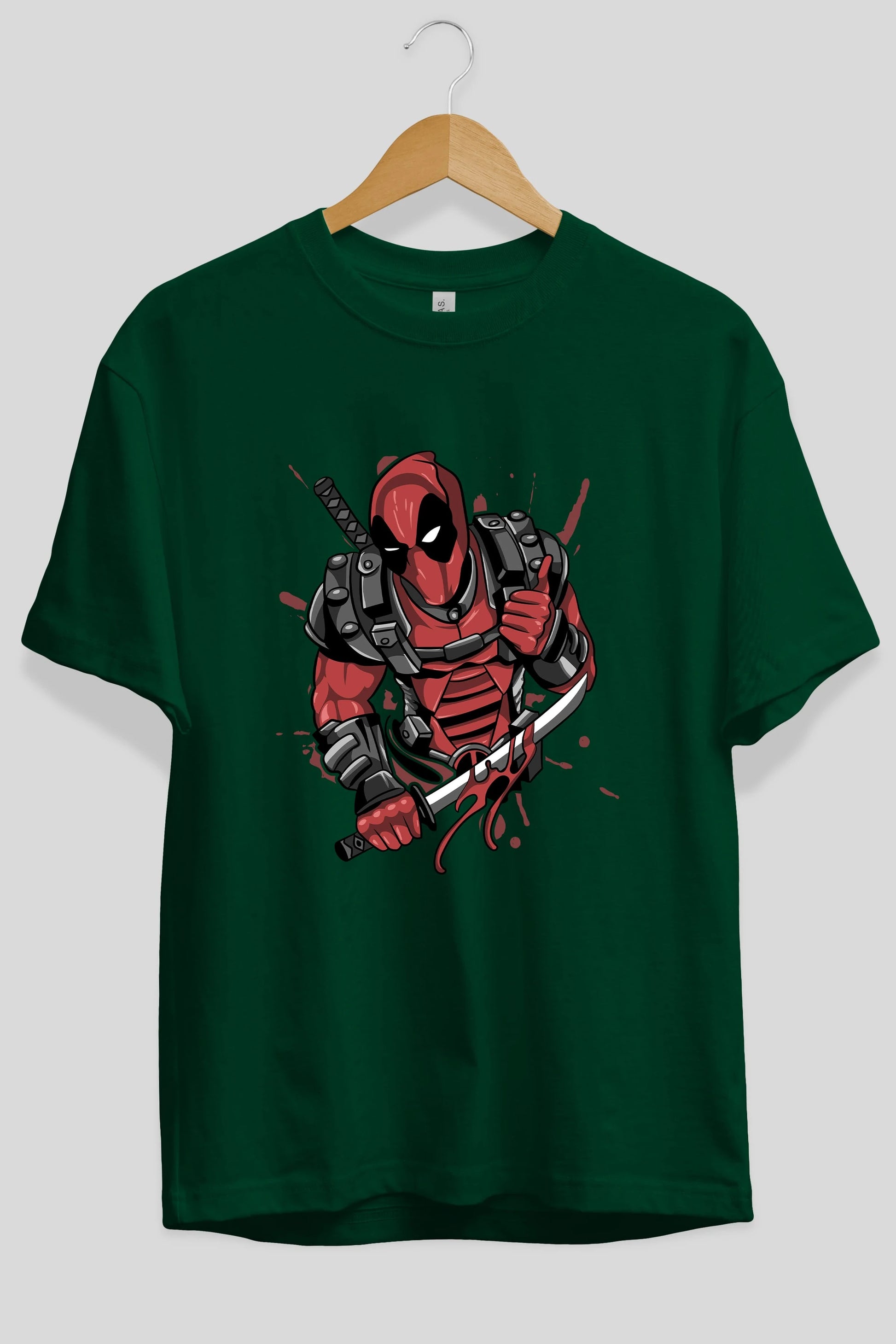 Deadpool (12) Ön Baskılı Oversize t-shirt Erkek Kadın Unisex %100 Pamuk Bisiklet Yaka tişort