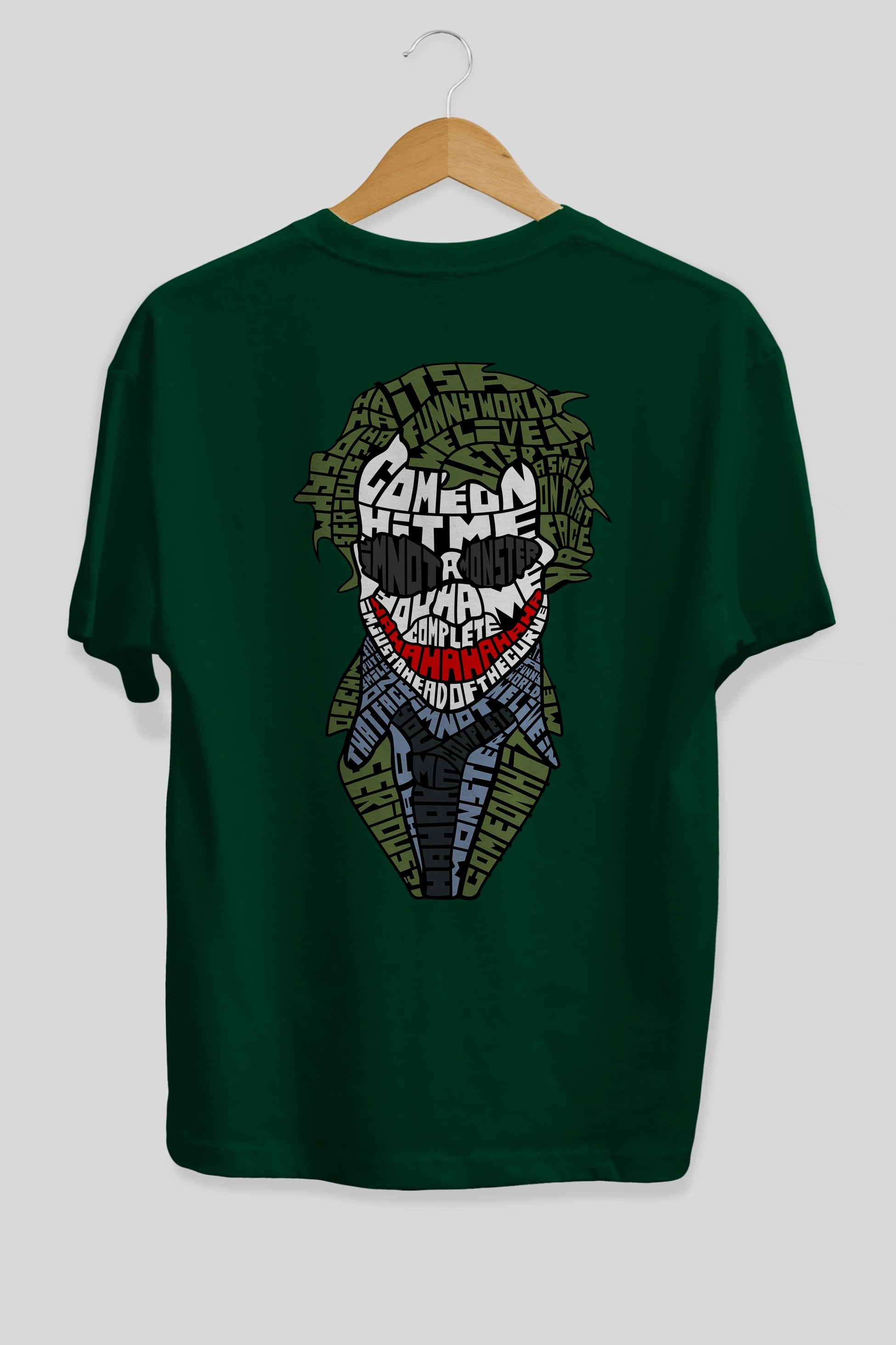 Why So Serious Arka Baskılı Oversize t-shirt %100 pamuk Erkek Kadın Unisex