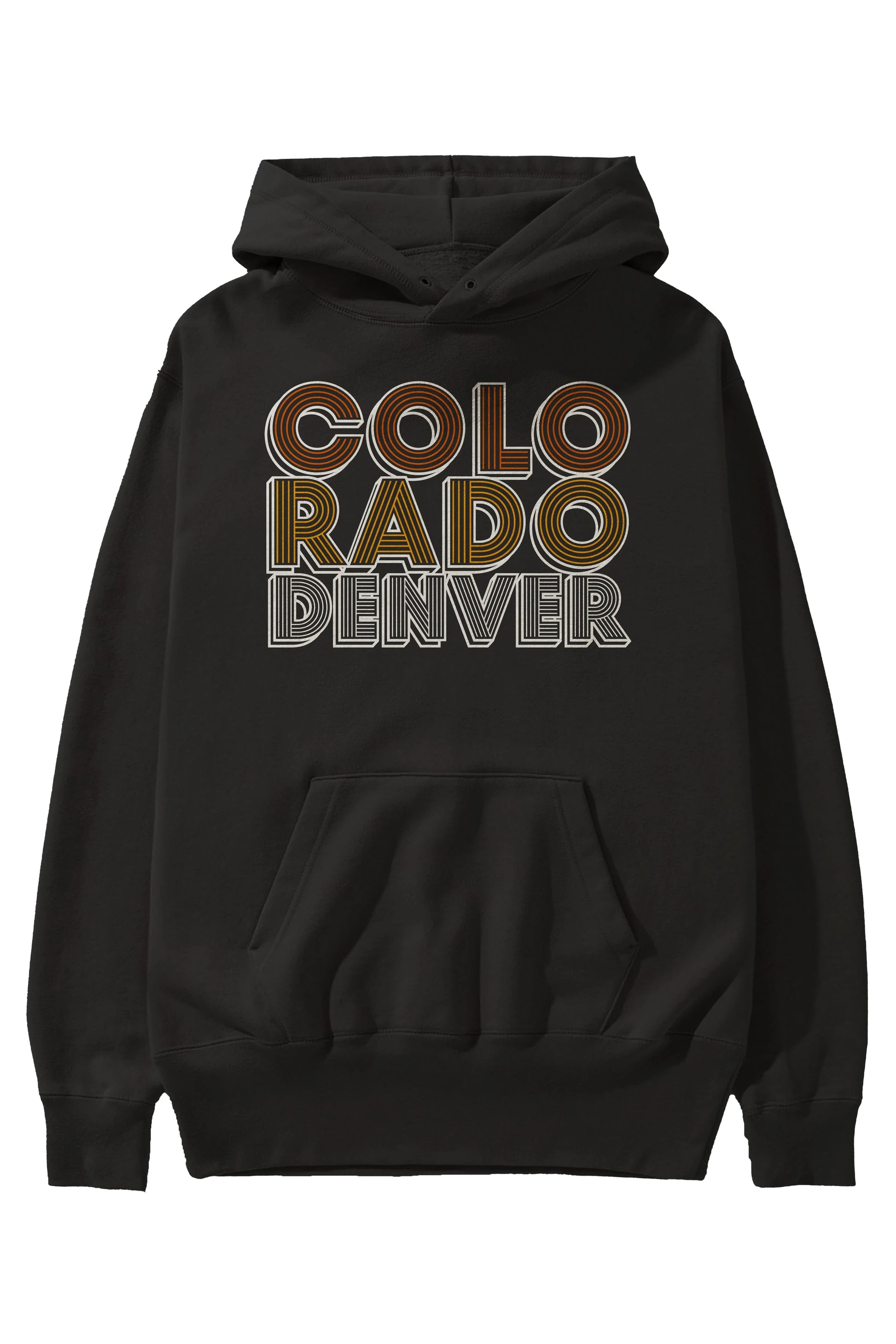Colorado Denver Ön Baskılı Oversize Hoodie Kapüşonlu Sweatshirt Erkek Kadın Unisex