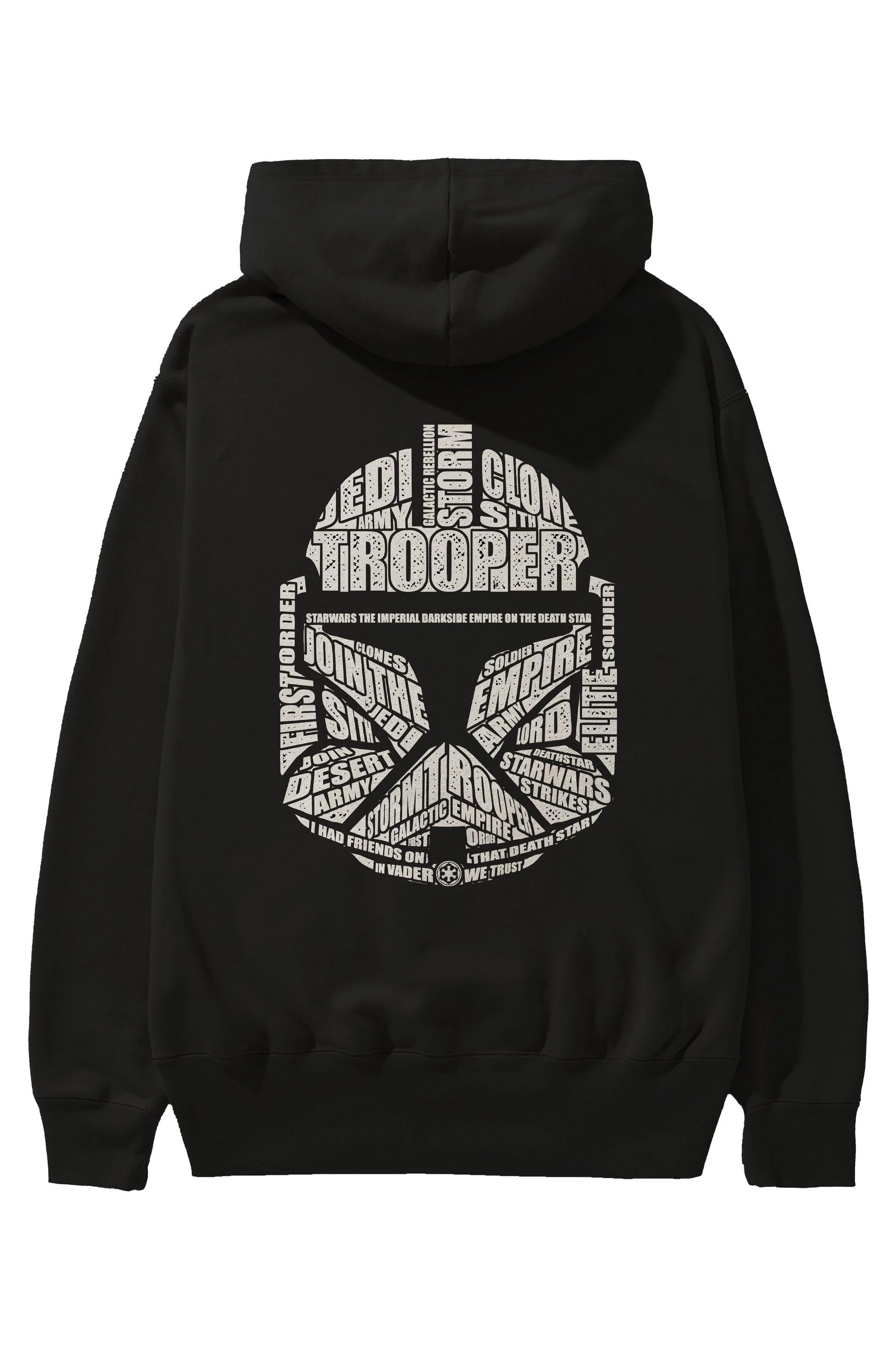 Trooper Arka Baskılı Hoodie Oversize Kapüşonlu Sweatshirt Erkek Kadın Unisex