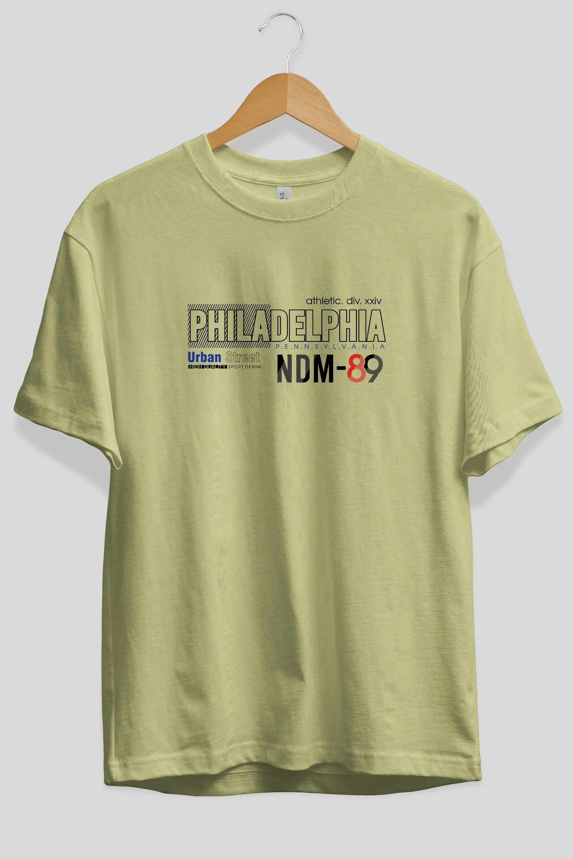 Philadelphia 89 Ön Baskılı Oversize t-shirt Erkek Kadın Unisex